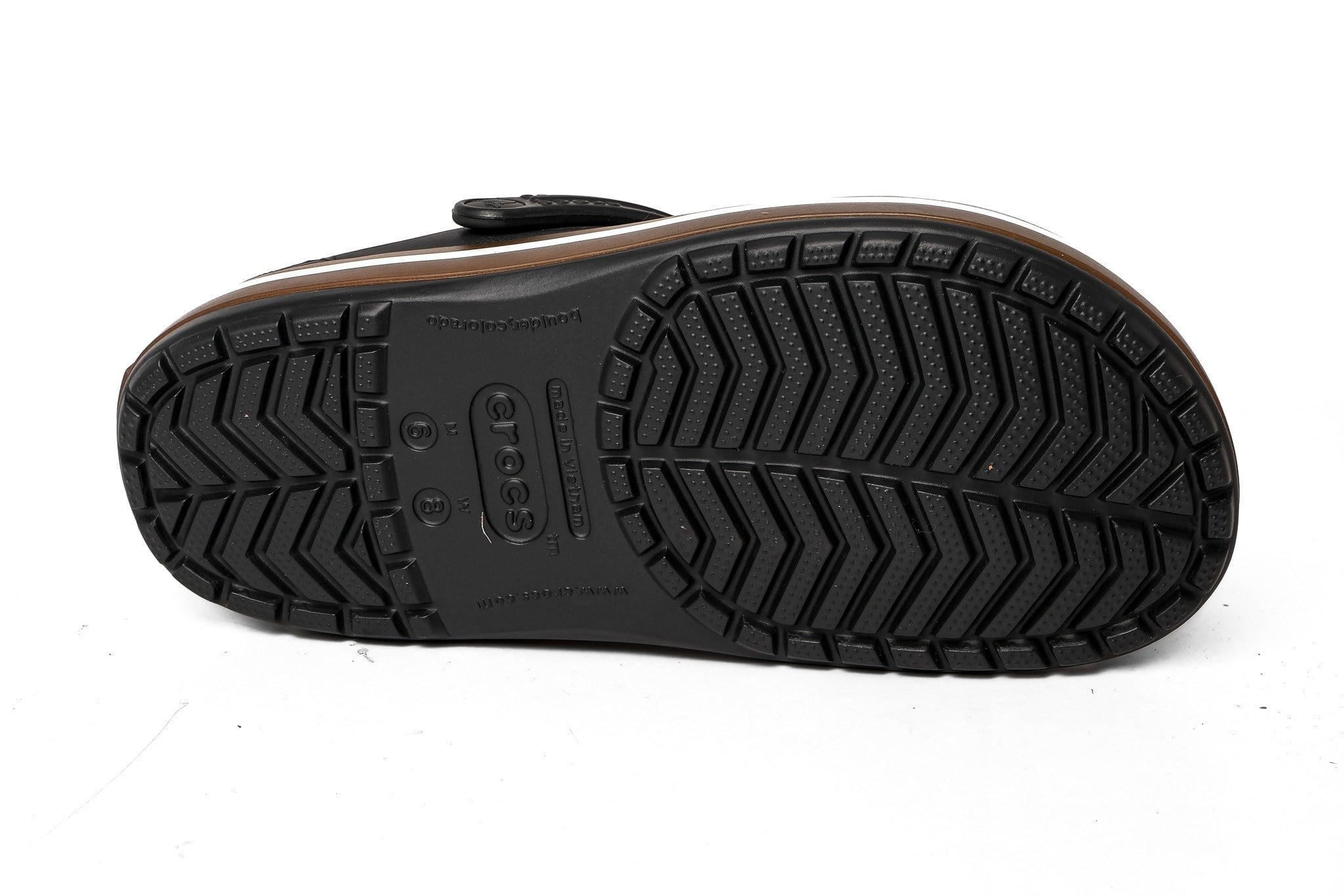 Crocs Terlik Crocband Gum Clog 212756 SİYAH - KAHVE - Crocs