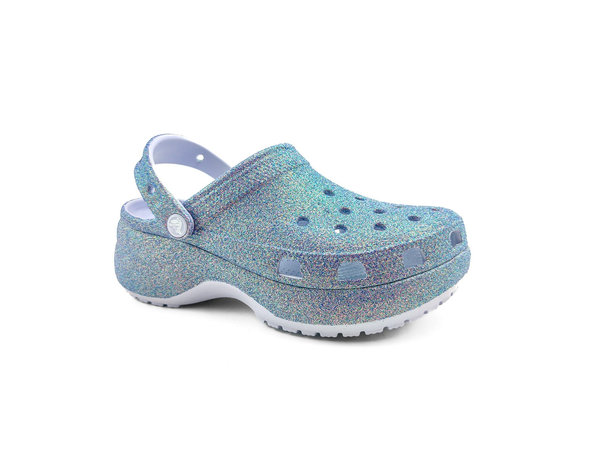 Crocs Terlik Platform Irid Glitter Clog 211024 LİLA SİMLİ - Crocs