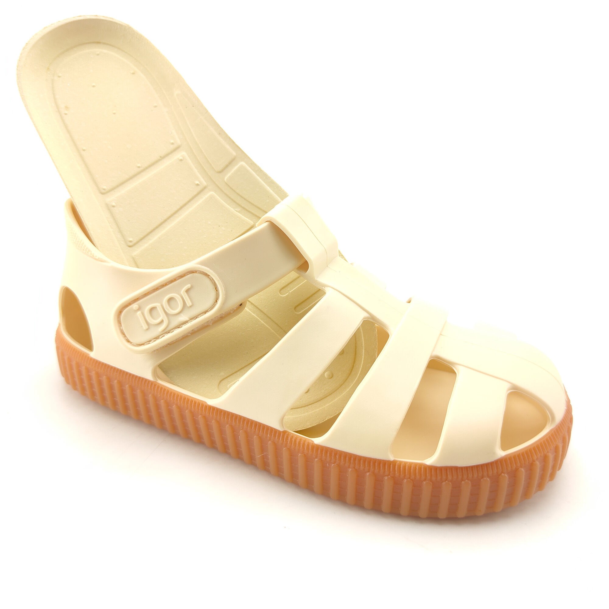 Igor Çocuk Sandalet Nico Caramelo S10291 MARFIL/IVORY - Igor