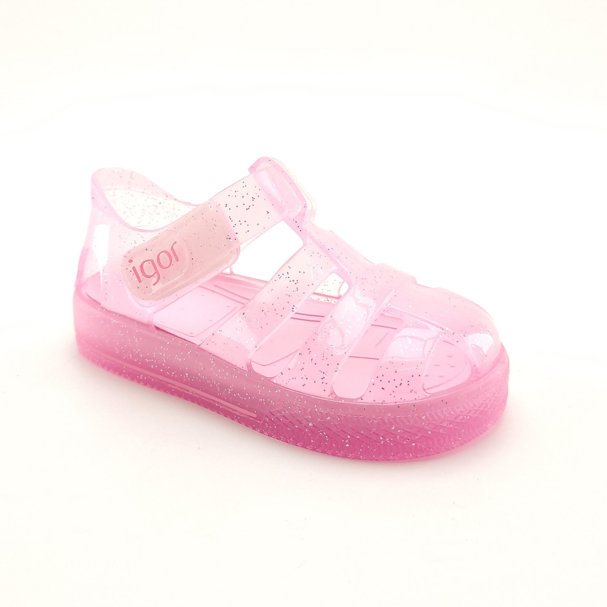 Igor Çocuk Sandalet Star Glitter Cırtlı S10265 CR.ROSA.CR.PINK - Igor