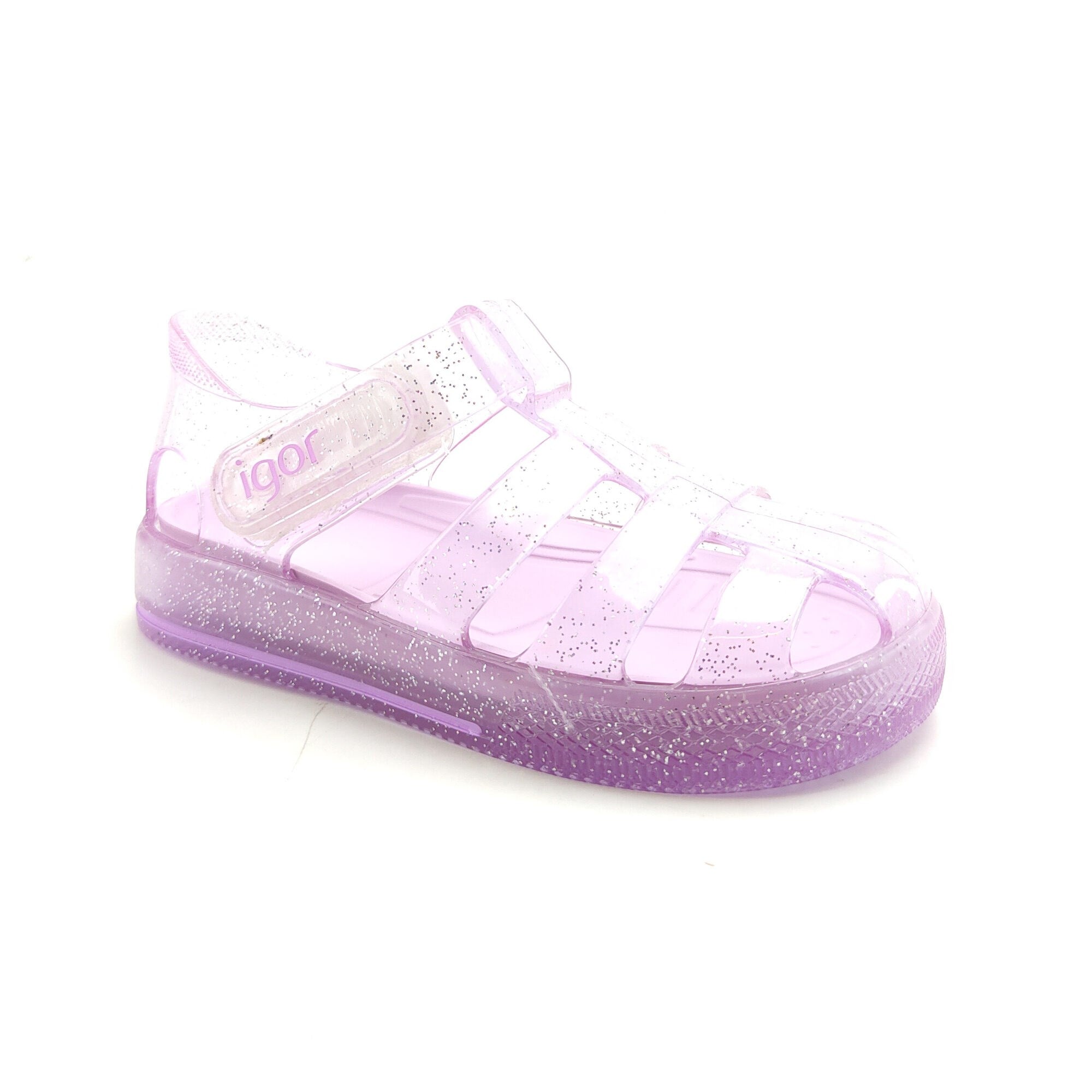 Igor Çocuk Sandalet Star Glitter Cırtlı S10265 MALVA/LILAC - Igor