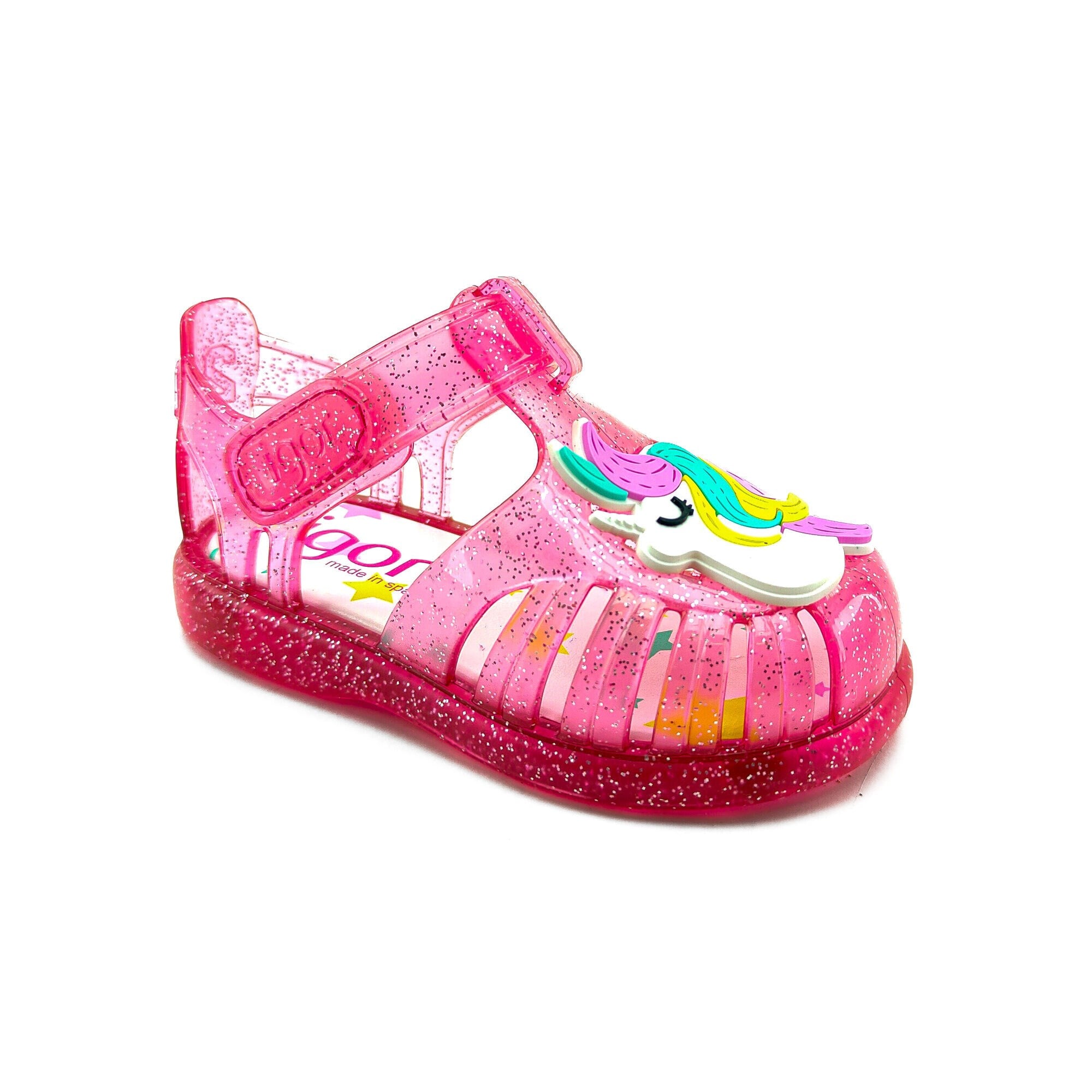 Igor Çocuk Sandalet Tobby Gloss Unicornio S10309 FUCSIA GLITTER - Igor