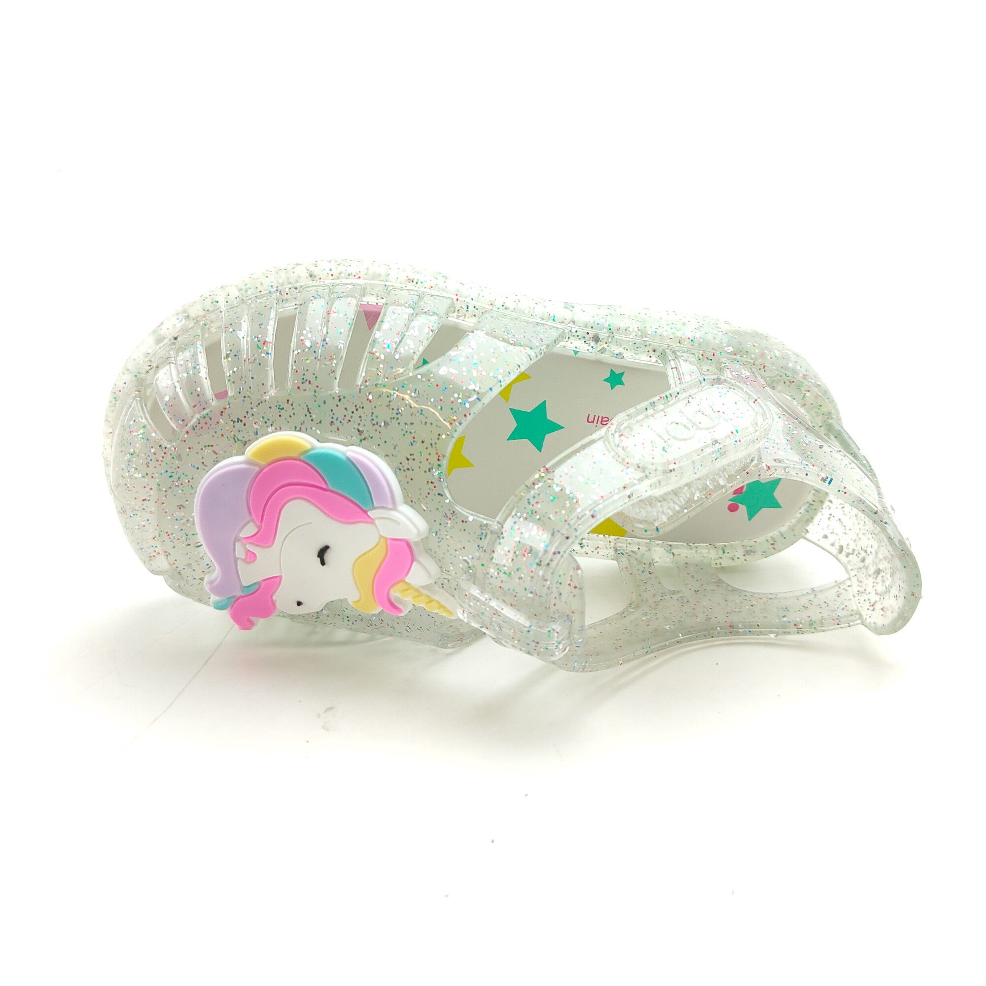 Igor Çocuk Sandalet Tobby Unicornio 10341 TRANS.MULTI GLITTER - Igor