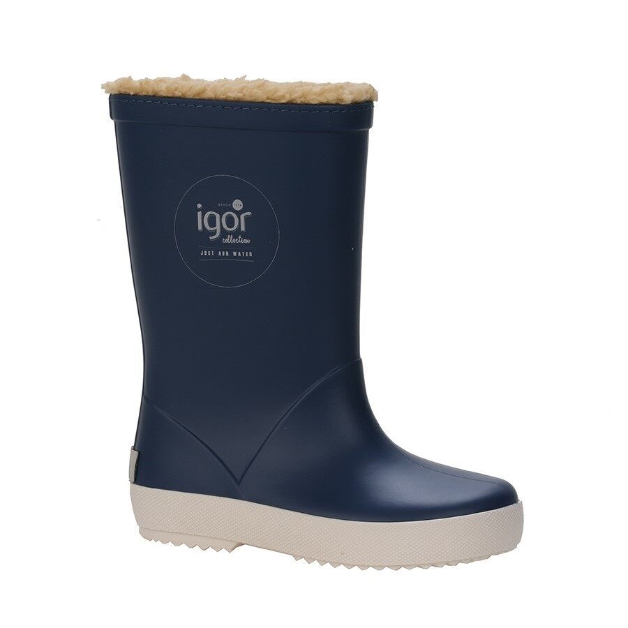Igor Kürklü Yağmur Çizmesi Splash Nautico Borreguito W10207 JEANS/JEANS - Igor