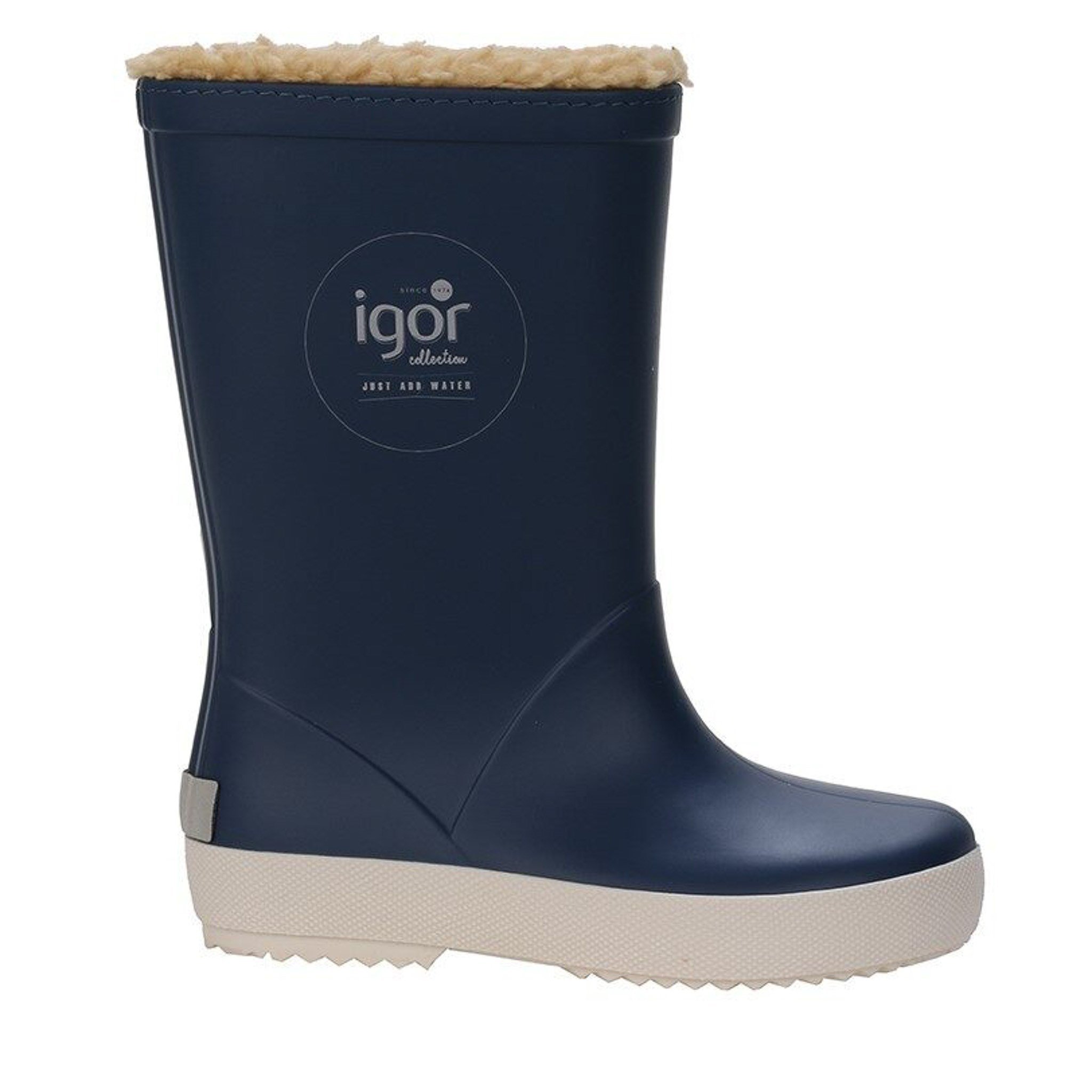 Igor Kürklü Yağmur Çizmesi Splash Nautico Borreguito W10207 JEANS/JEANS - Igor