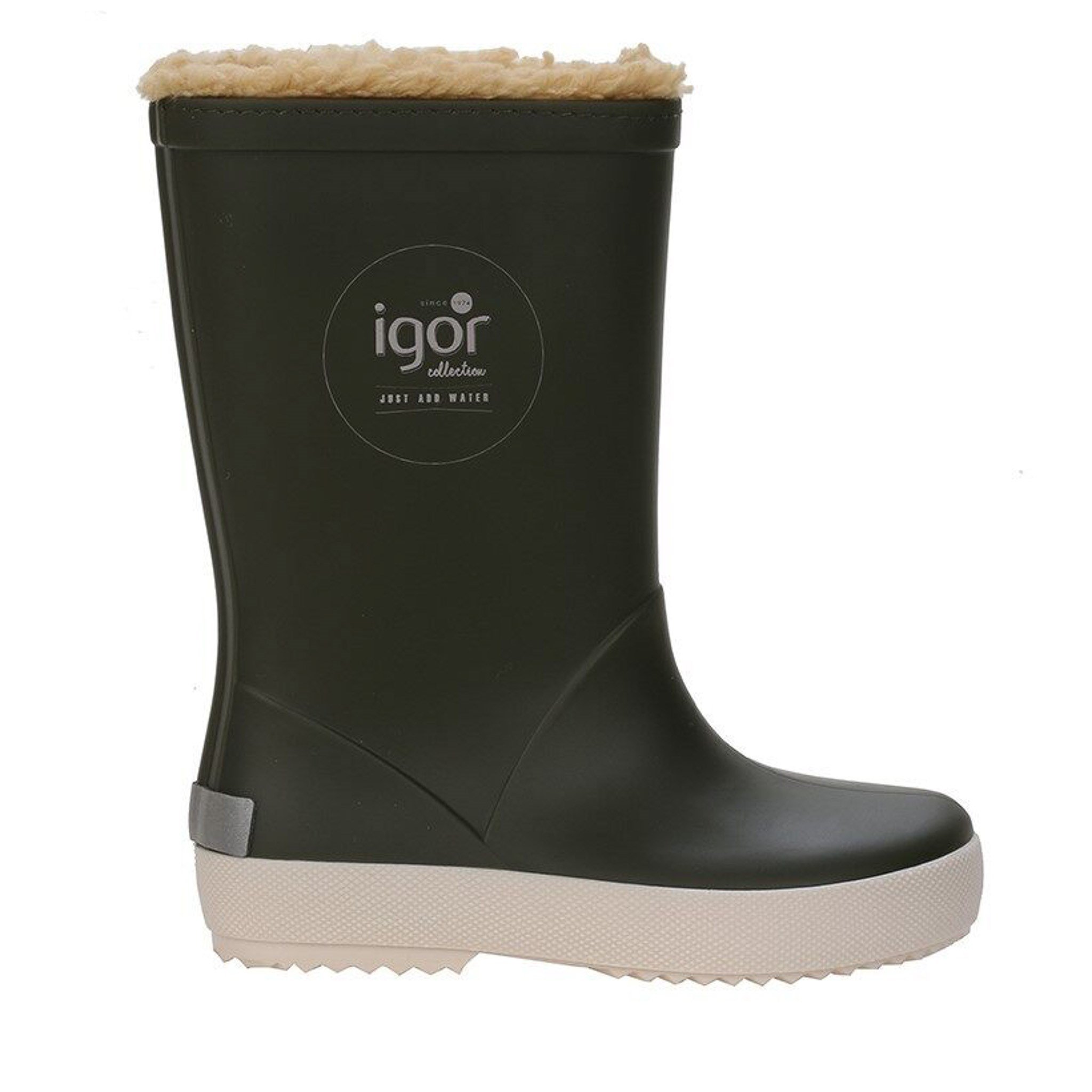 Igor Kürklü Yağmur Çizmesi Splash Nautico Borreguito W10207 KAKİ - Igor