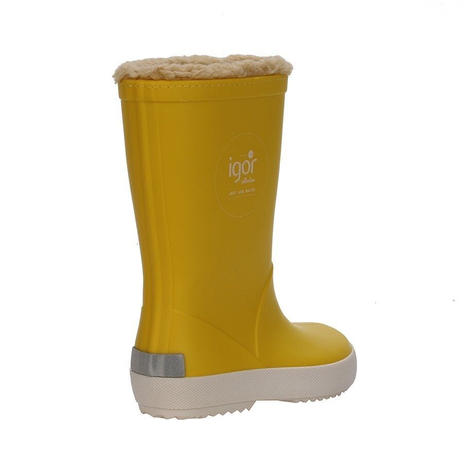 Igor Kürklü Yağmur Çizmesi Splash Nautico Borreguito W10207 AMARİLLO / YELLOW - Igor