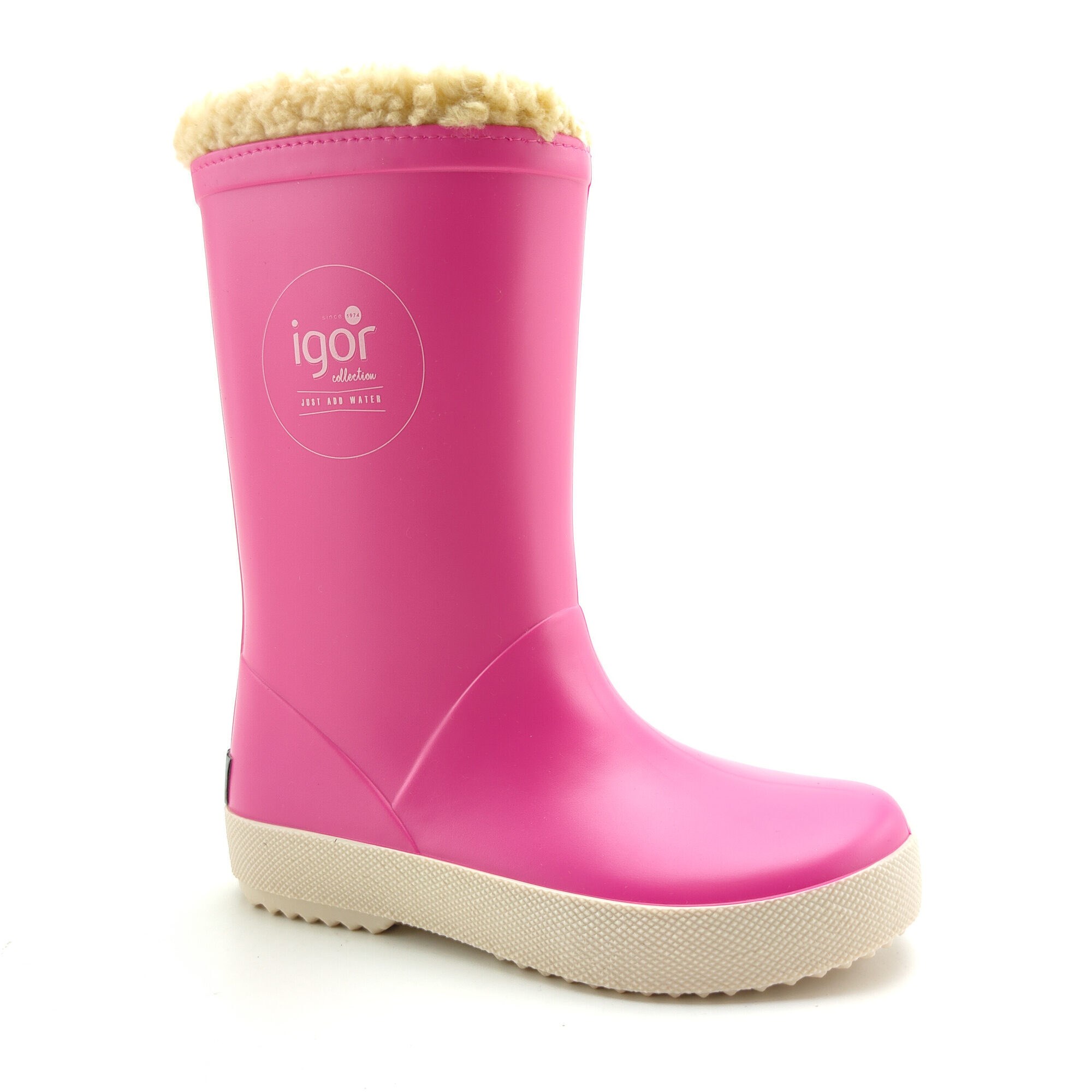 Igor Kürklü Yağmur Çizmesi Splash Nautico Borreguito W10207 FUCSIA - Igor