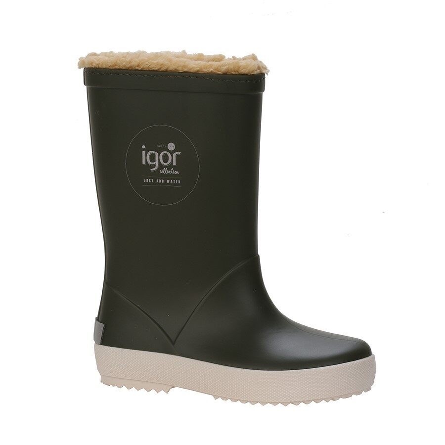 Igor Kürklü Yağmur Çizmesi Splash Nautico Borreguito W10207 KAKİ - Igor