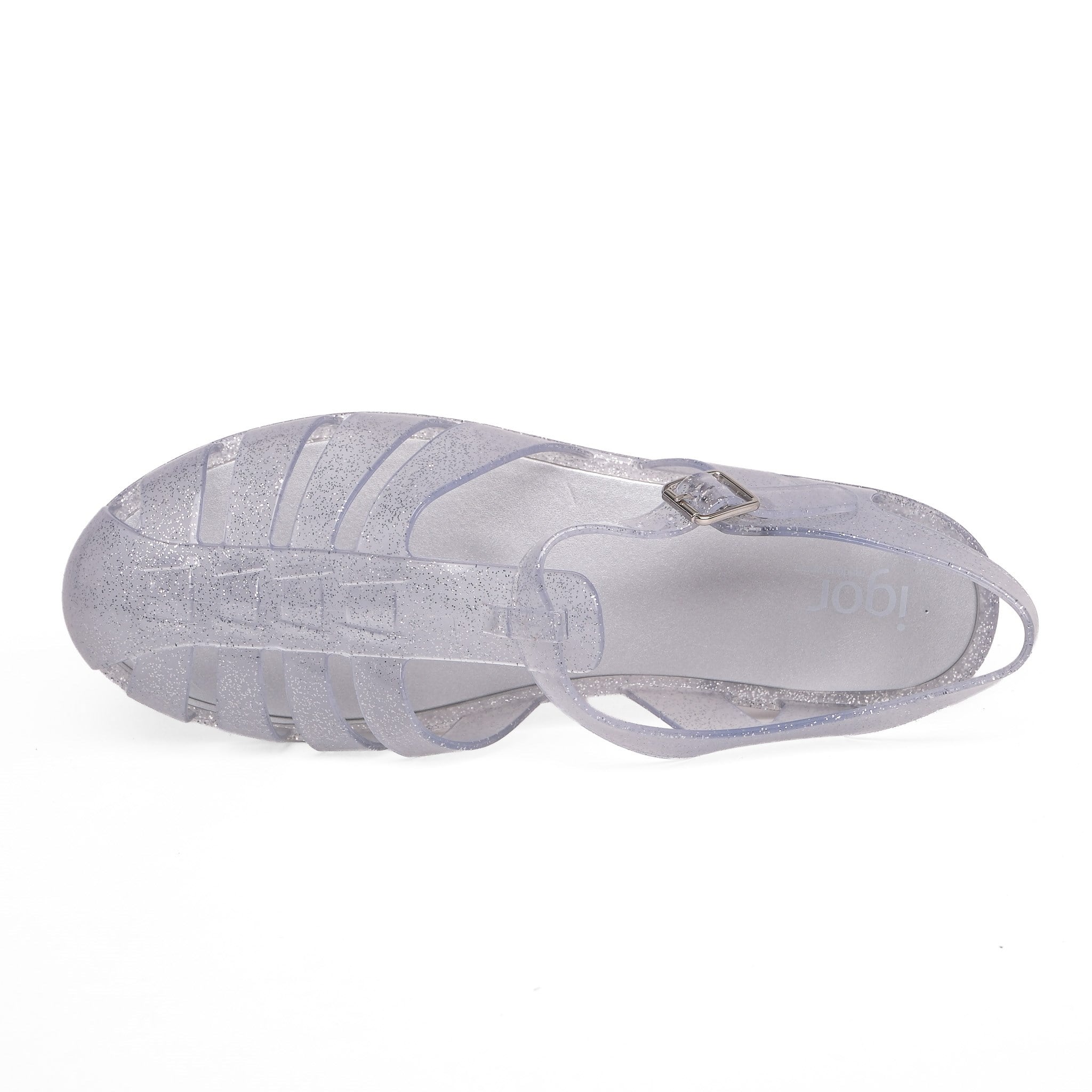Igor Sandalet Biarritz Glitter S10262 PURPURINA PLATA / SILVER GLITTER - Igor