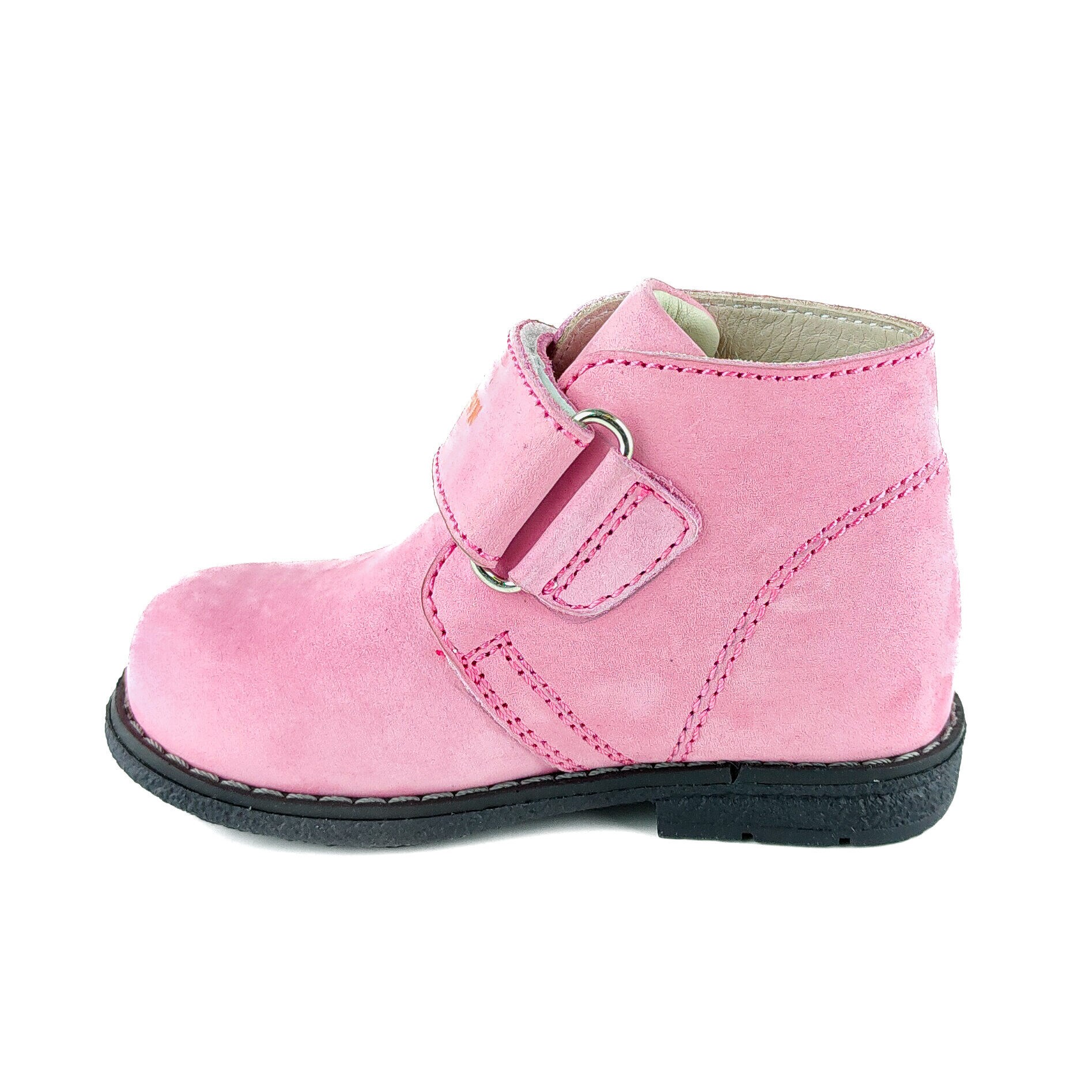 Ortopedia Deri Ortopedik Bebe Bot K 373-1 PEMBE NUBUK - Ortopedia