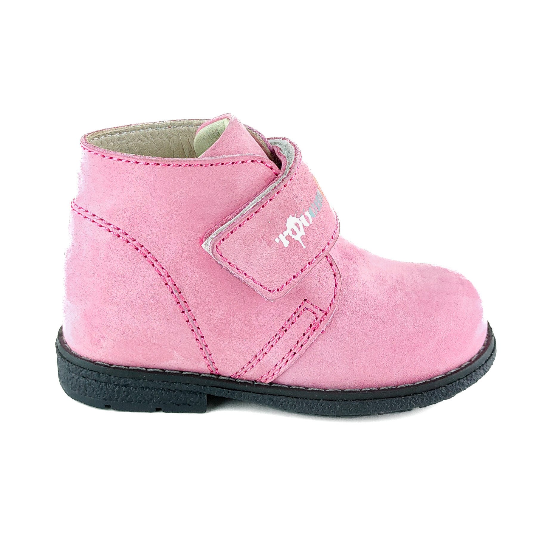 Ortopedia Deri Ortopedik Bebe Bot K 373-1 PEMBE NUBUK - Ortopedia