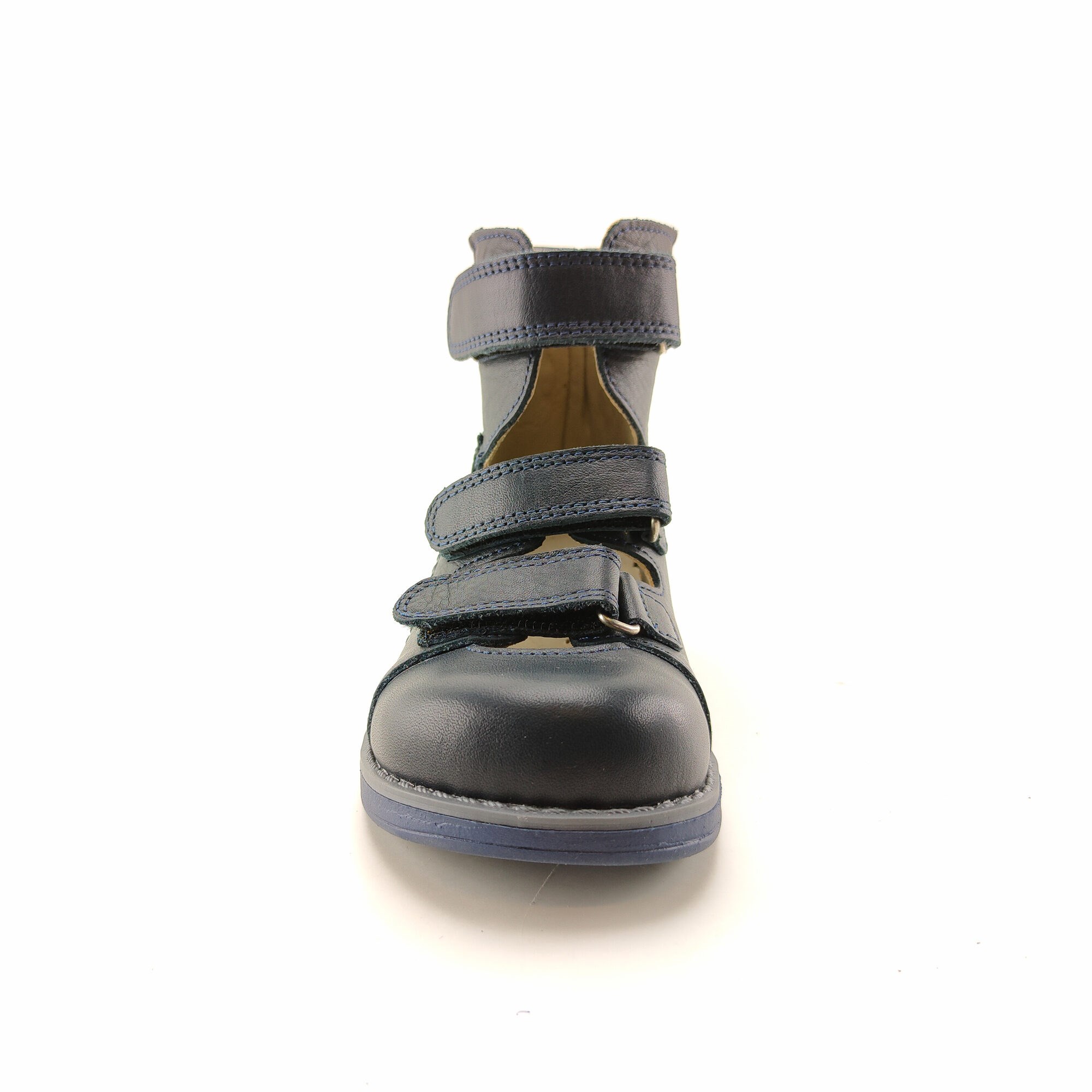 Ortoplus Deri Ortopedik AFO Sandalet K C718 LACİVERT - OrtoPlus