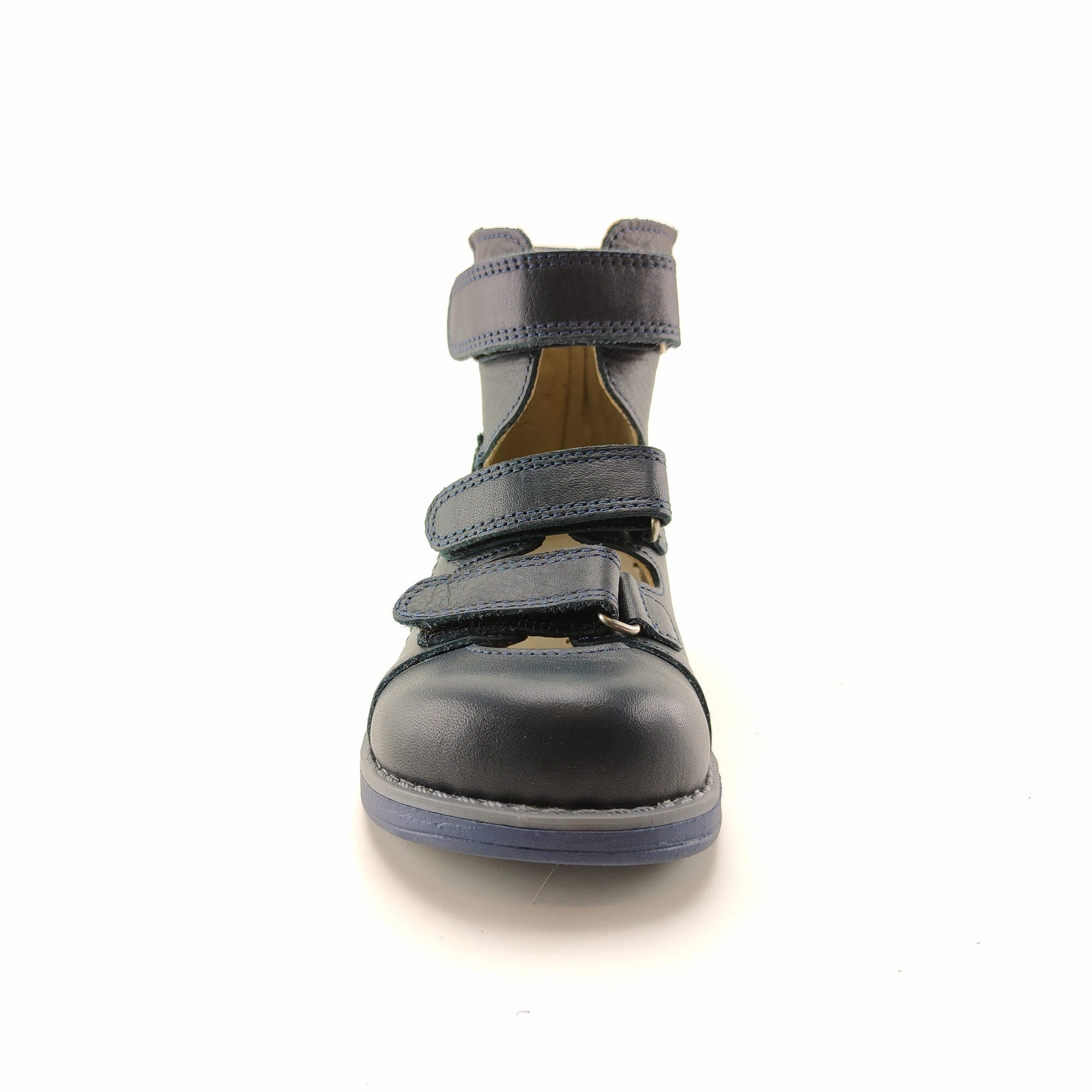 Ortoplus Deri Ortopedik AFO Sandalet P C718 LACİVERT - OrtoPlus