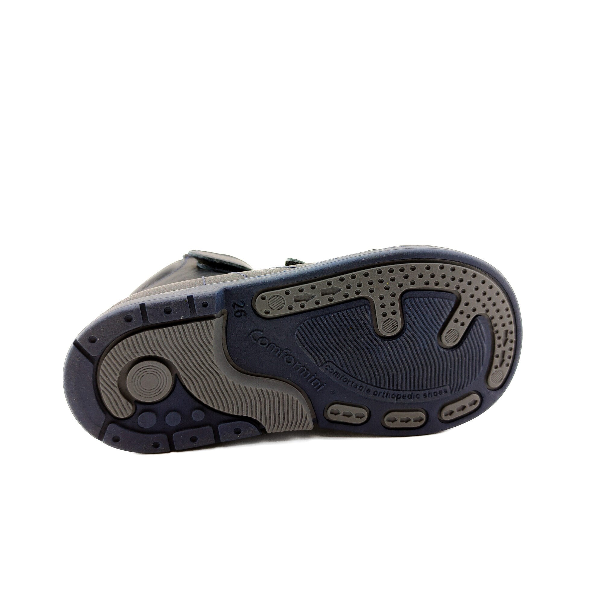 Ortoplus Deri Ortopedik AFO Sandalet P C718 LACİVERT - OrtoPlus