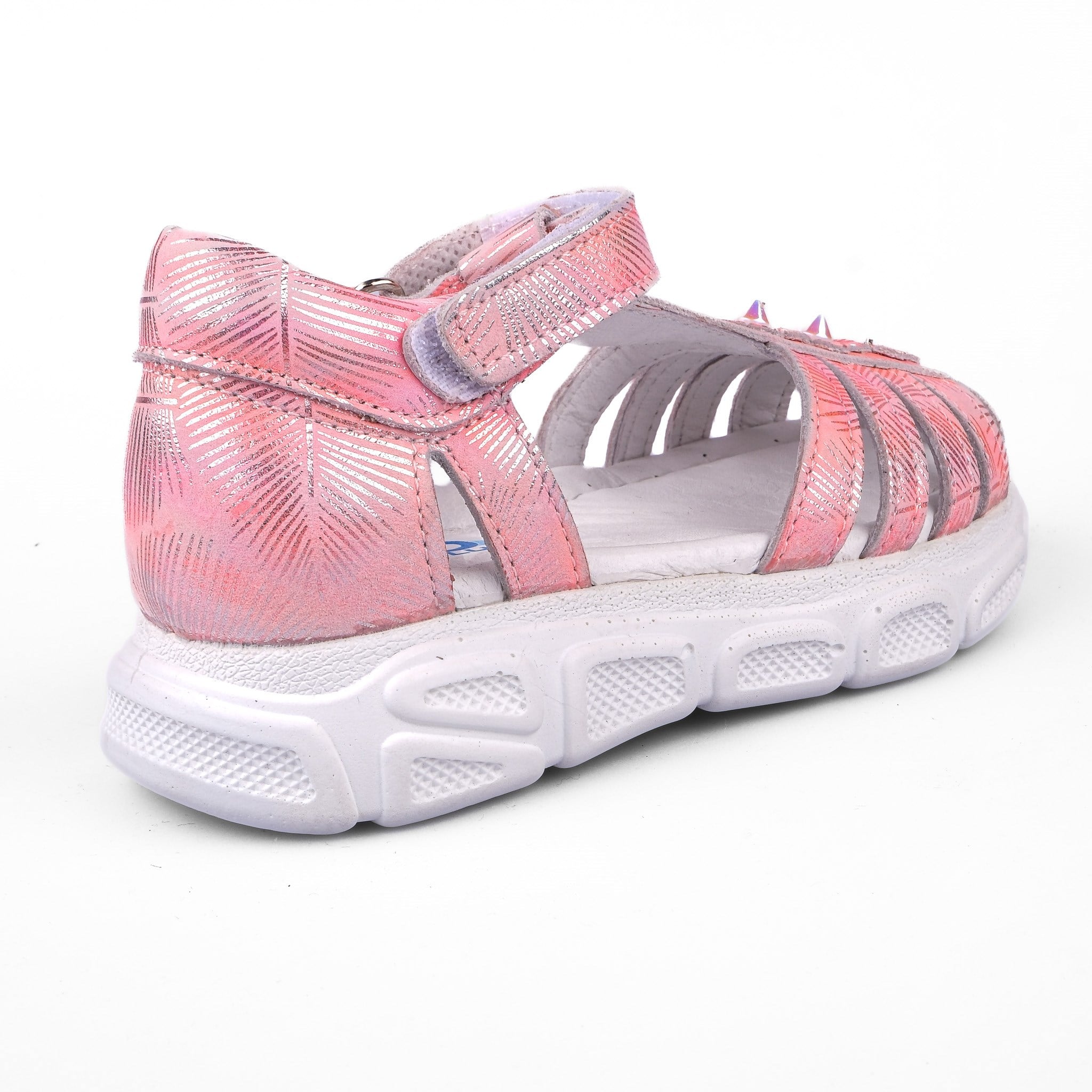 Ortoplus Deri Ortopedik Bebe Sandalet K OZ254 PEMBE - OrtoPlus