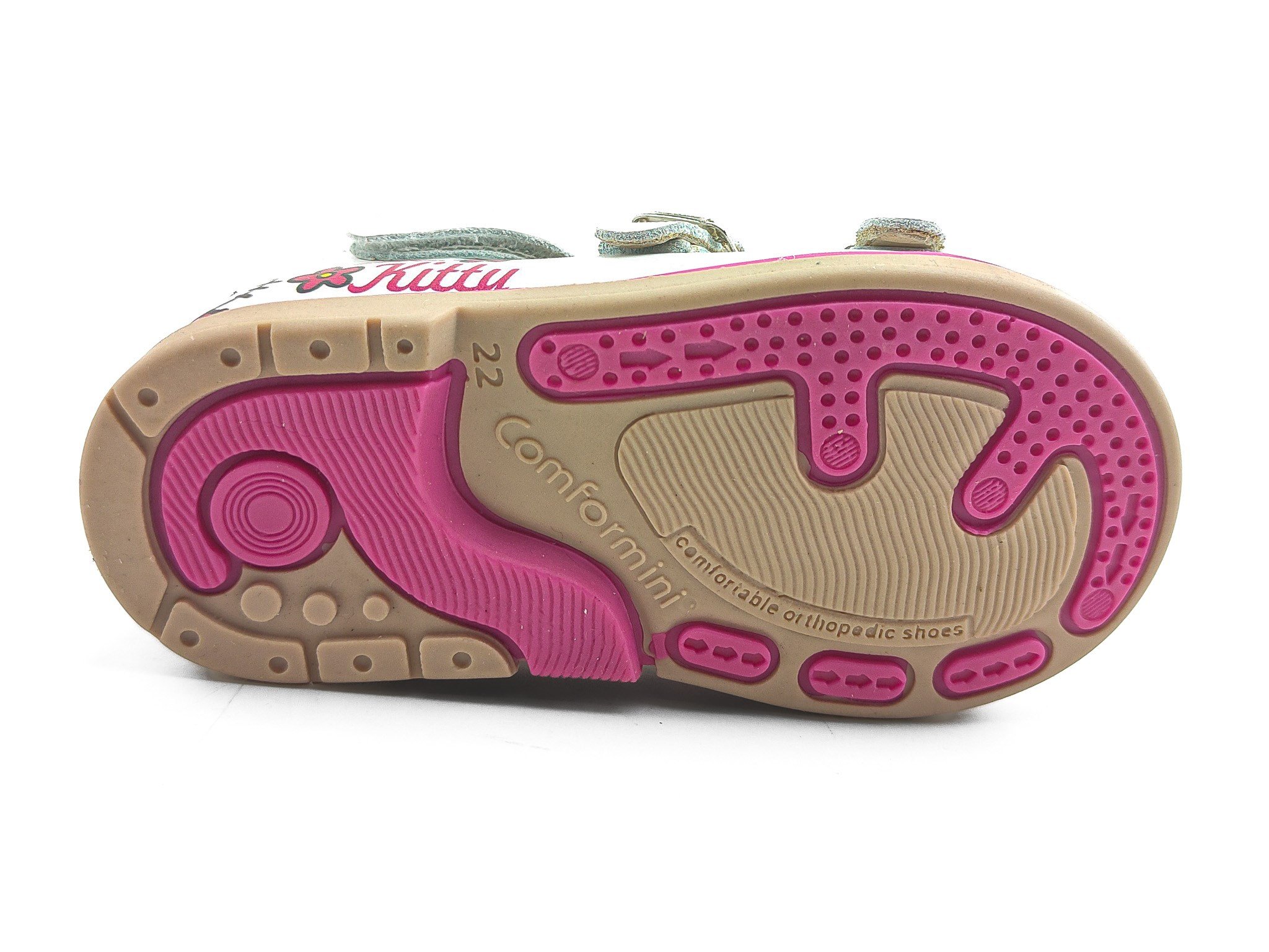 Ortoplus Deri Ortopedik Bebe Sandalet K C725 HELLO KİTTY - OrtoPlus
