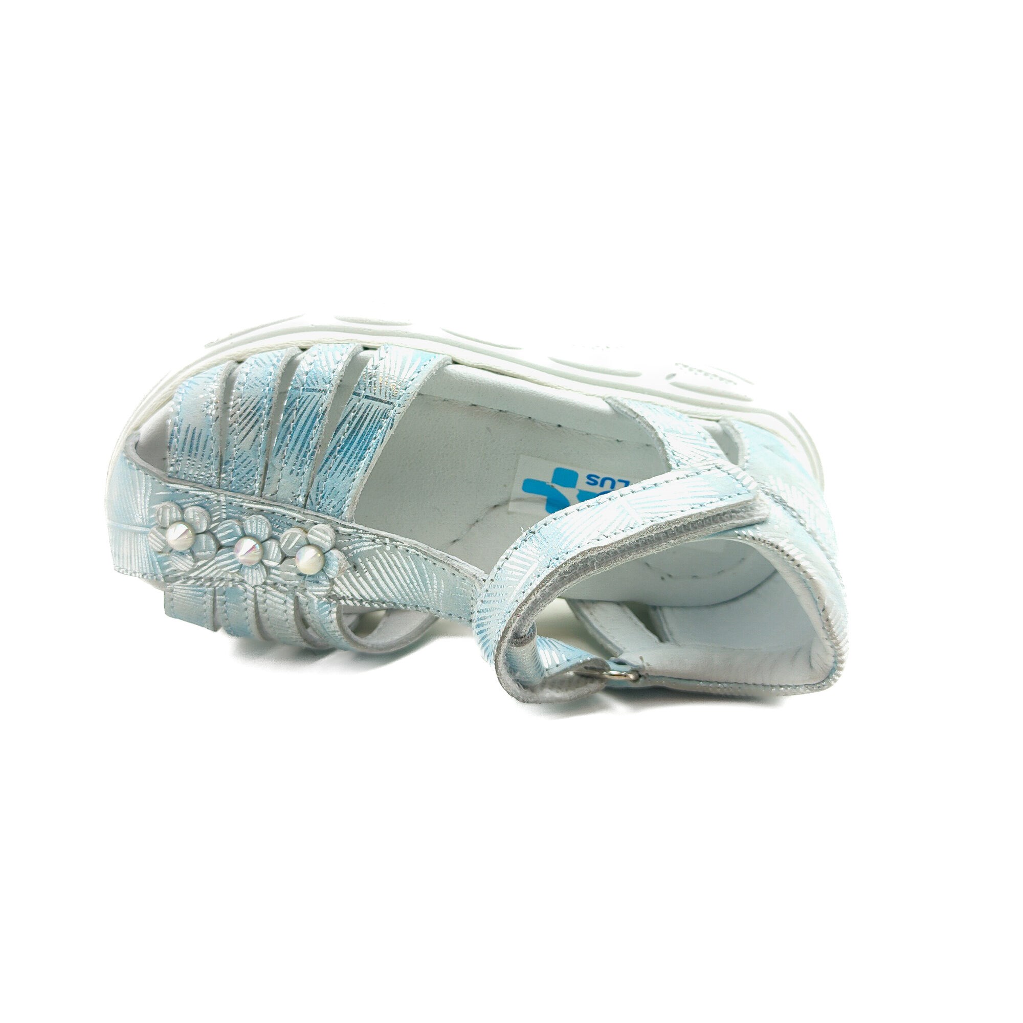 Ortoplus Deri Ortopedik Bebe Sandalet K OZ254 AÇIK MAVİ - OrtoPlus