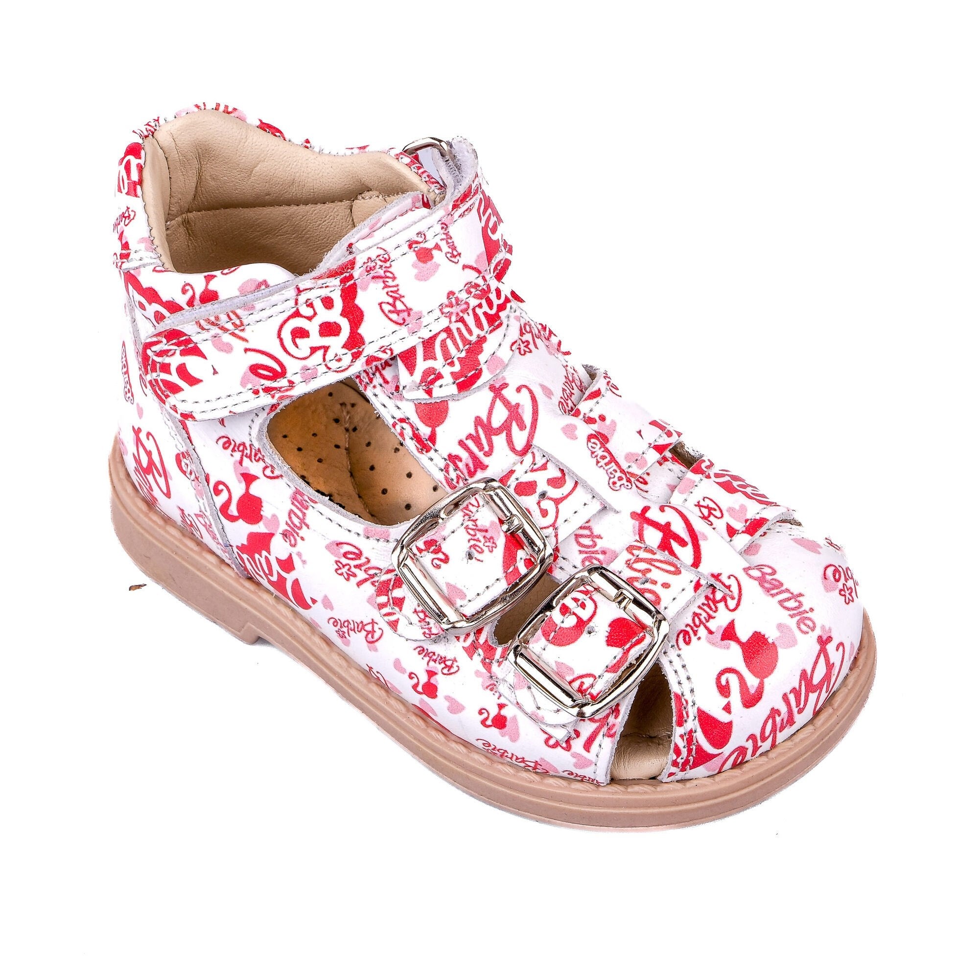 Ortoplus Deri Ortopedik Bebe Sandalet K C646-1 BARBİE - OrtoPlus