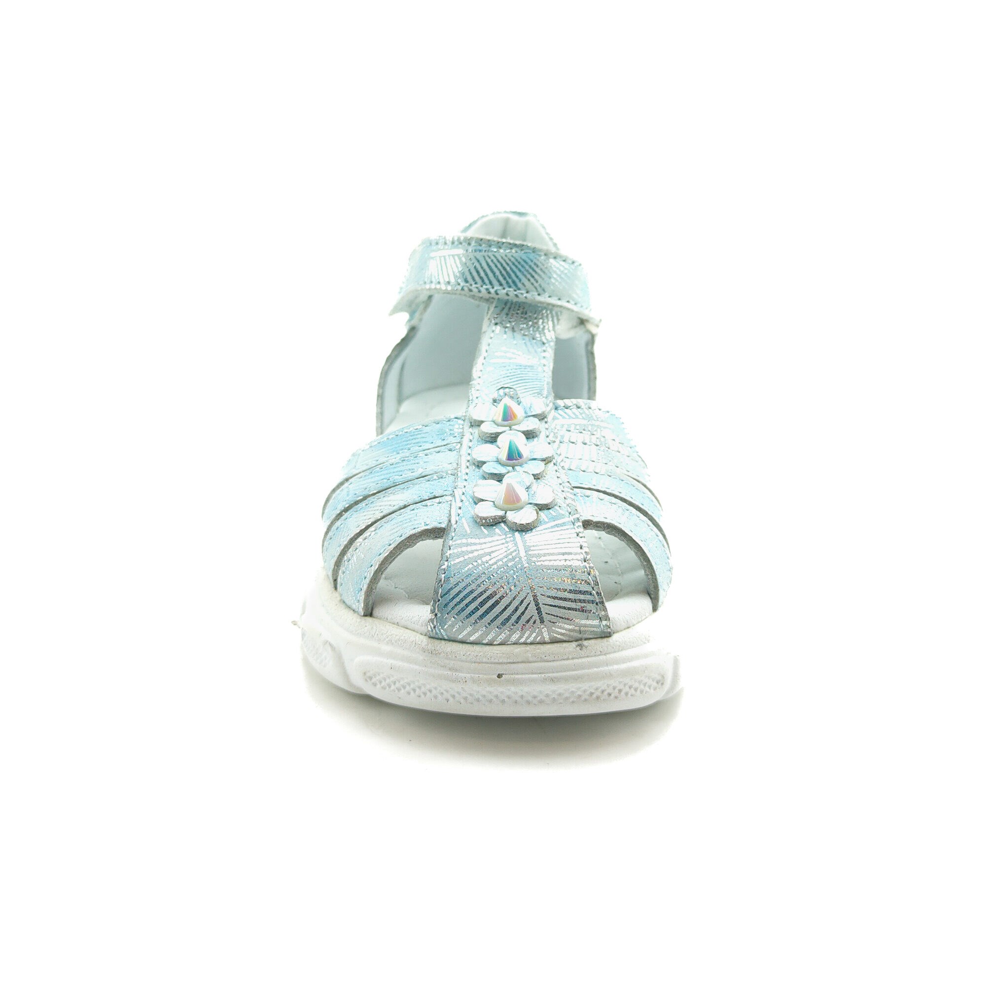 Ortoplus Deri Ortopedik Bebe Sandalet K OZ254 AÇIK MAVİ - OrtoPlus