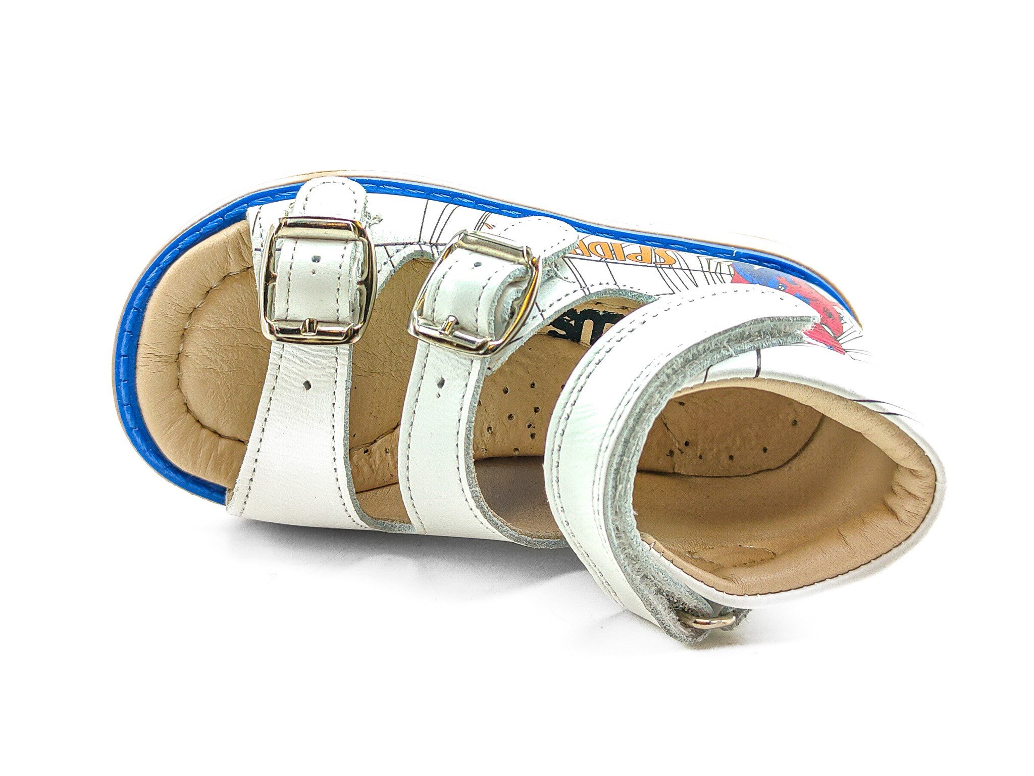 Ortoplus Deri Ortopedik Bebe Sandalet K C725 SPİDERMAN - OrtoPlus