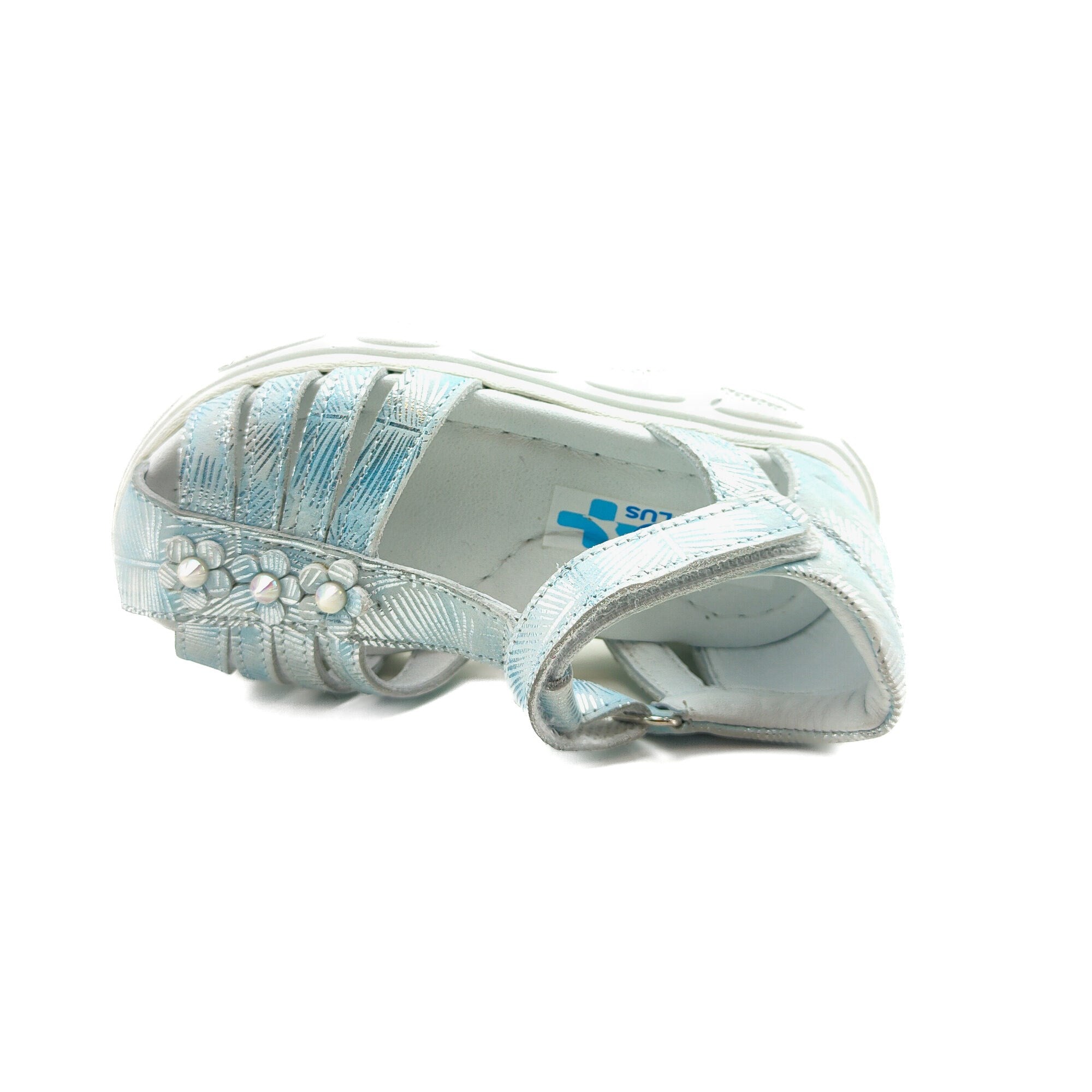 Ortoplus Deri Ortopedik Bebe Sandalet K OZ254 AÇIK MAVİ - OrtoPlus