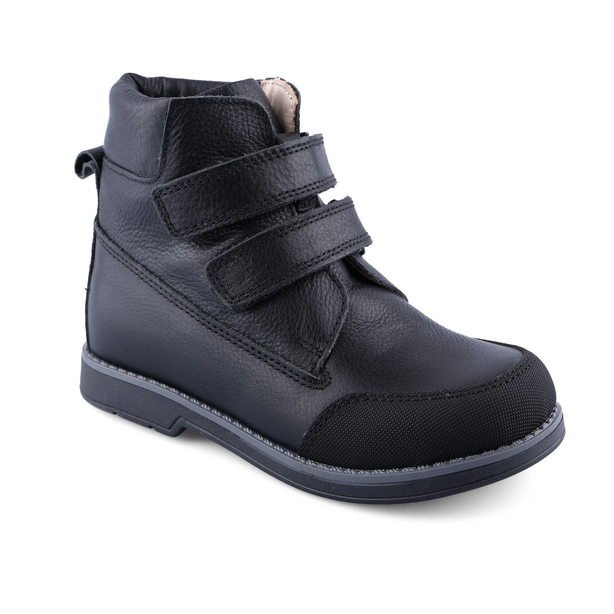 Ortoplus Deri Ortopedik Çocuk Bot F C5002-1 SİYAH - OrtoPlus