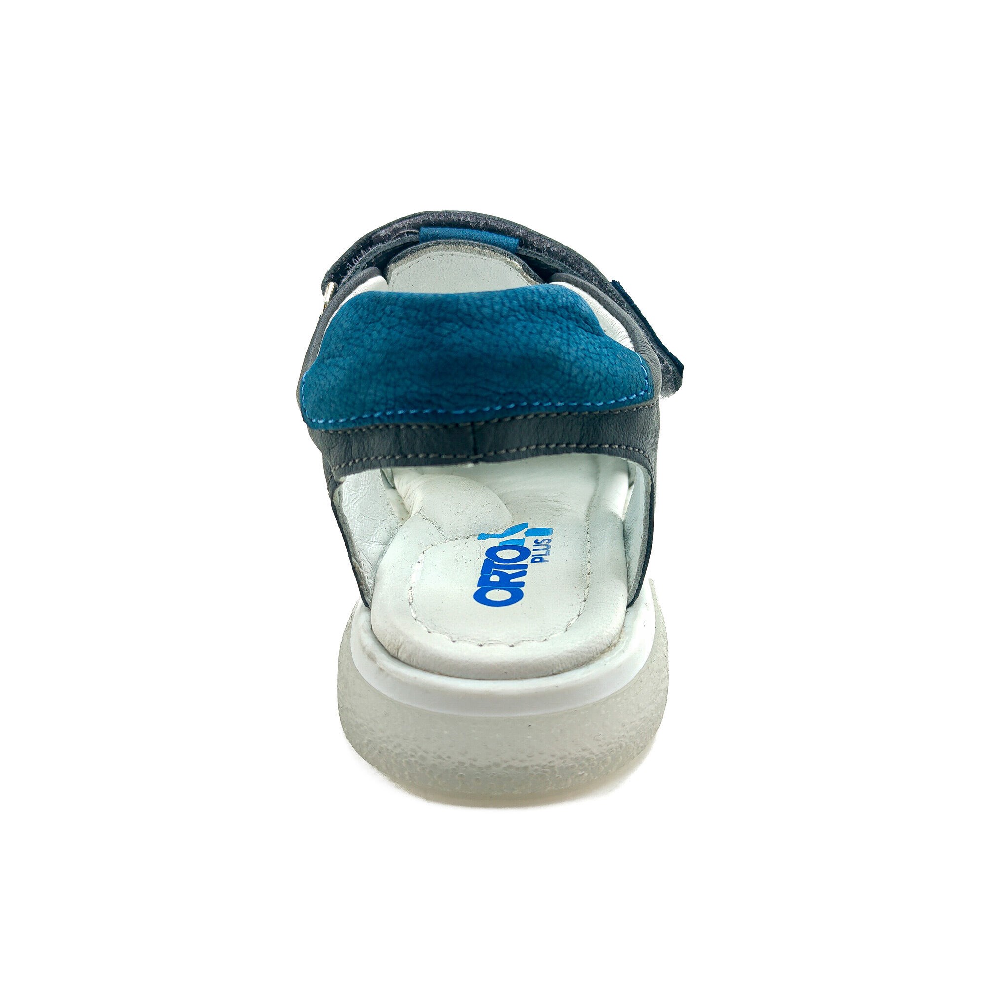 Ortoplus Deri Ortopedik Çocuk Sandalet F OZ600 GRİ-LACİ - OrtoPlus