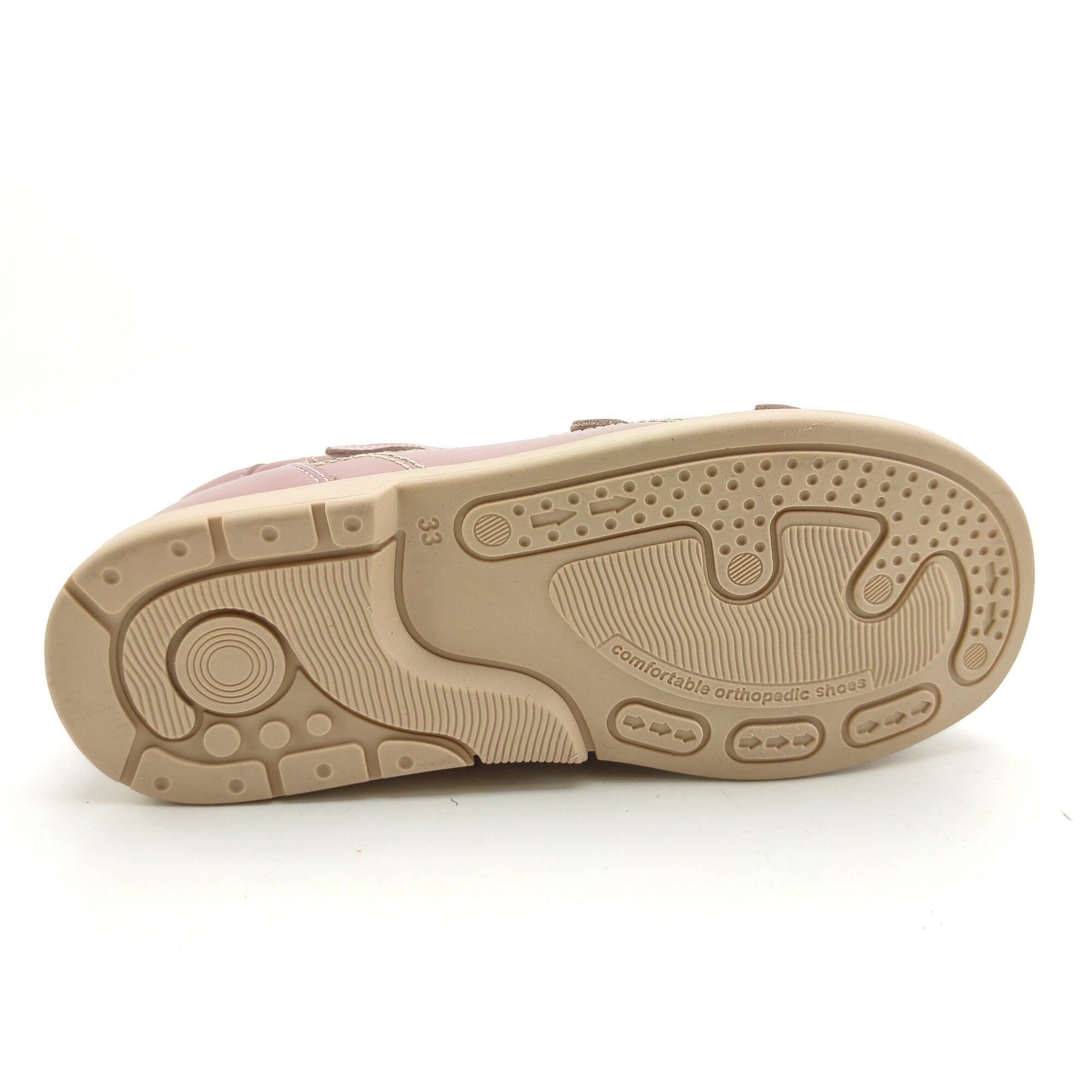 Ortoplus Deri Ortopedik Çocuk Sandalet F C646-1 EFLATUN - OrtoPlus