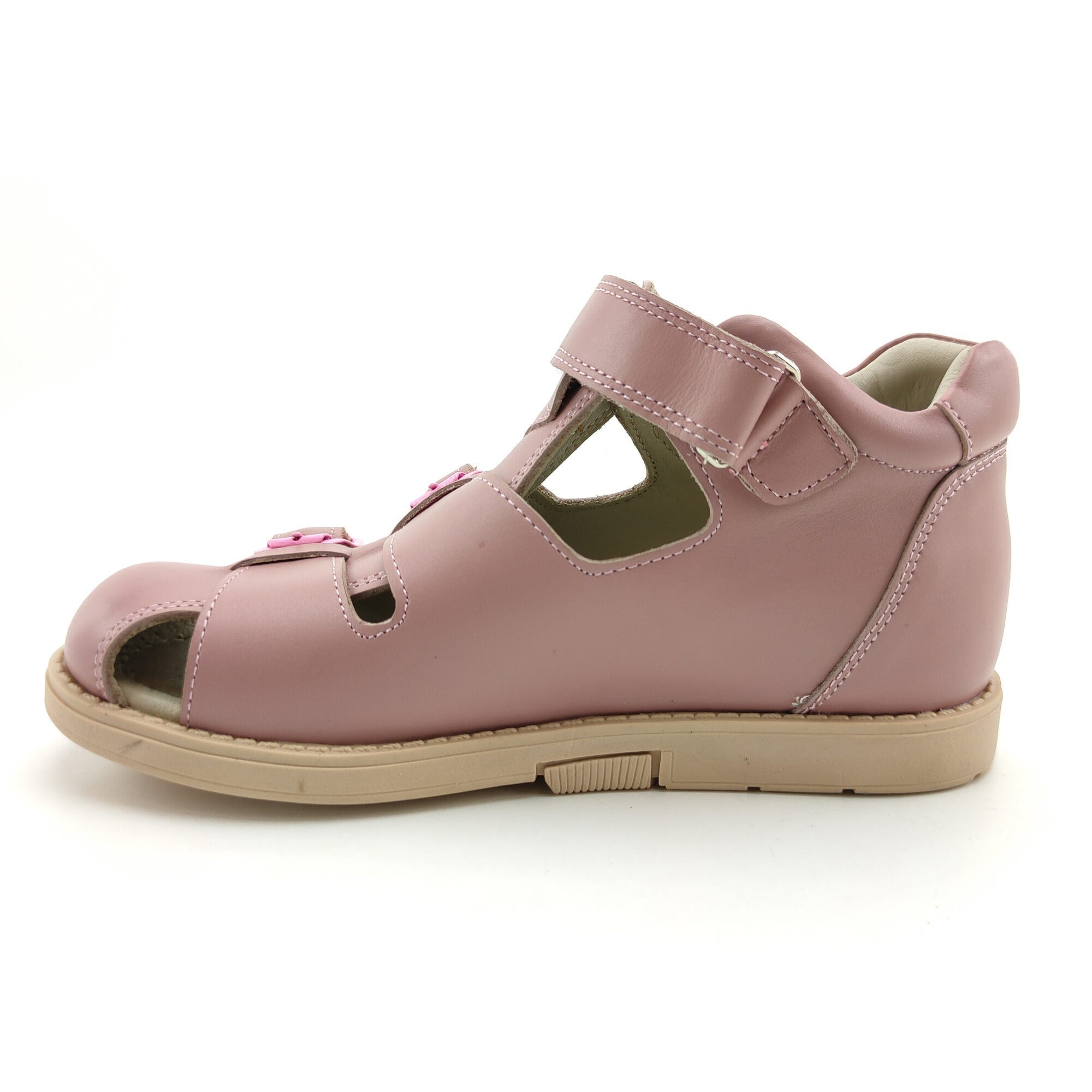 Ortoplus Deri Ortopedik Çocuk Sandalet F C646-1 EFLATUN - OrtoPlus