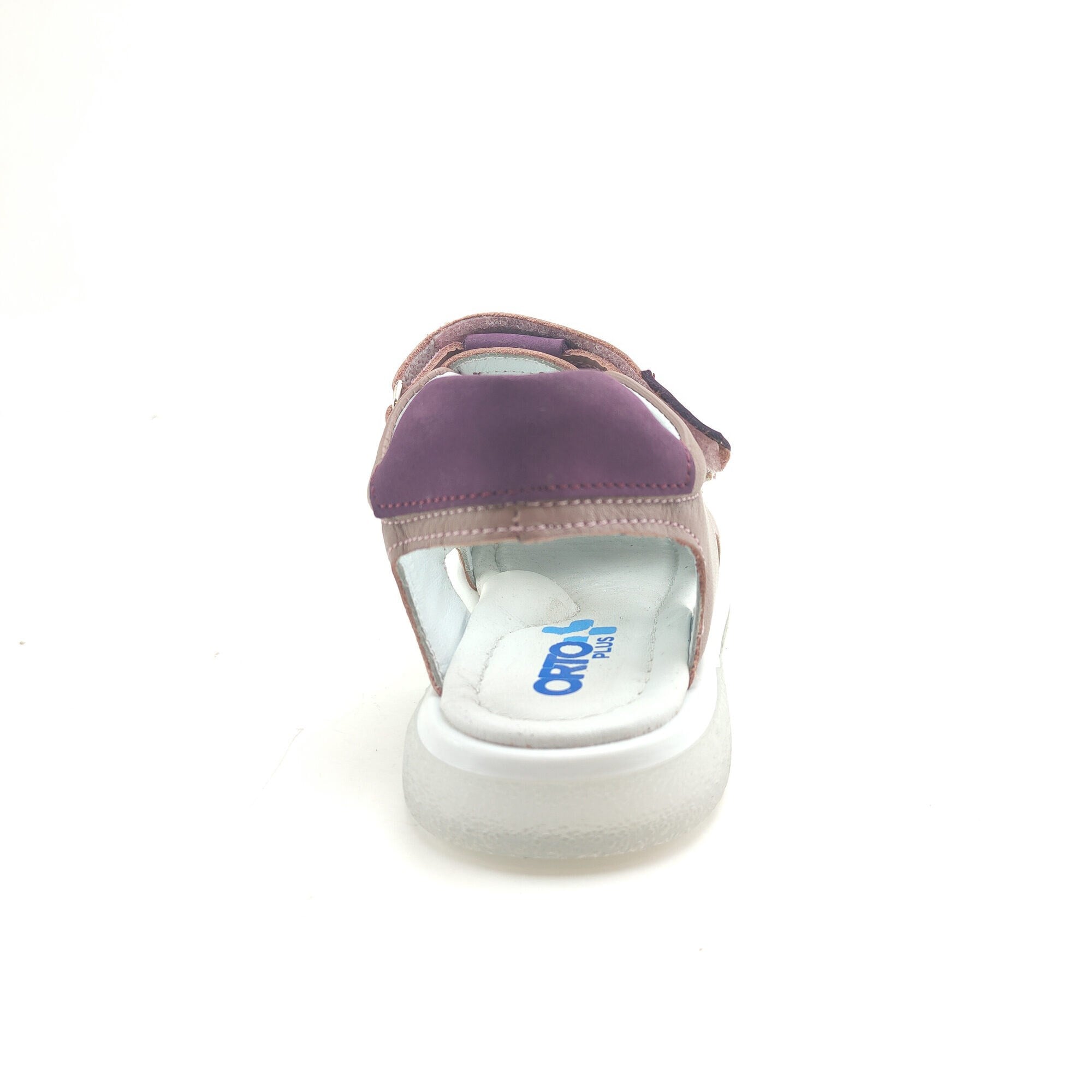 Ortoplus Deri Ortopedik Çocuk Sandalet F OZ600 PUDRA - BORDO - OrtoPlus