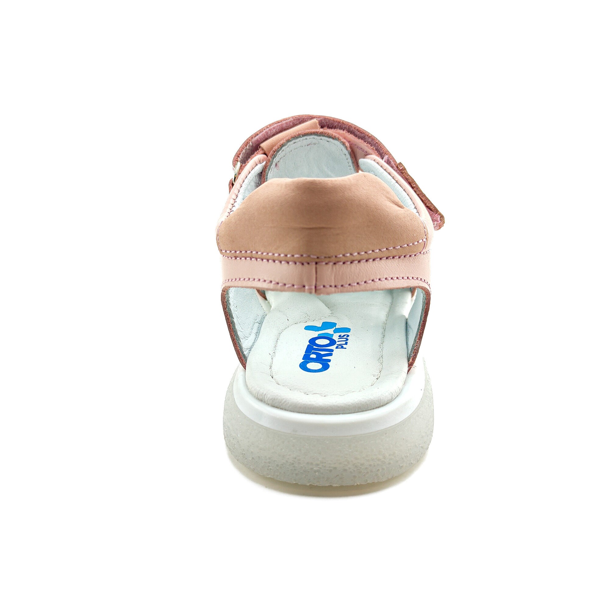 Ortoplus Deri Ortopedik Çocuk Sandalet F OZ600 PUDRA-PUDRA - OrtoPlus