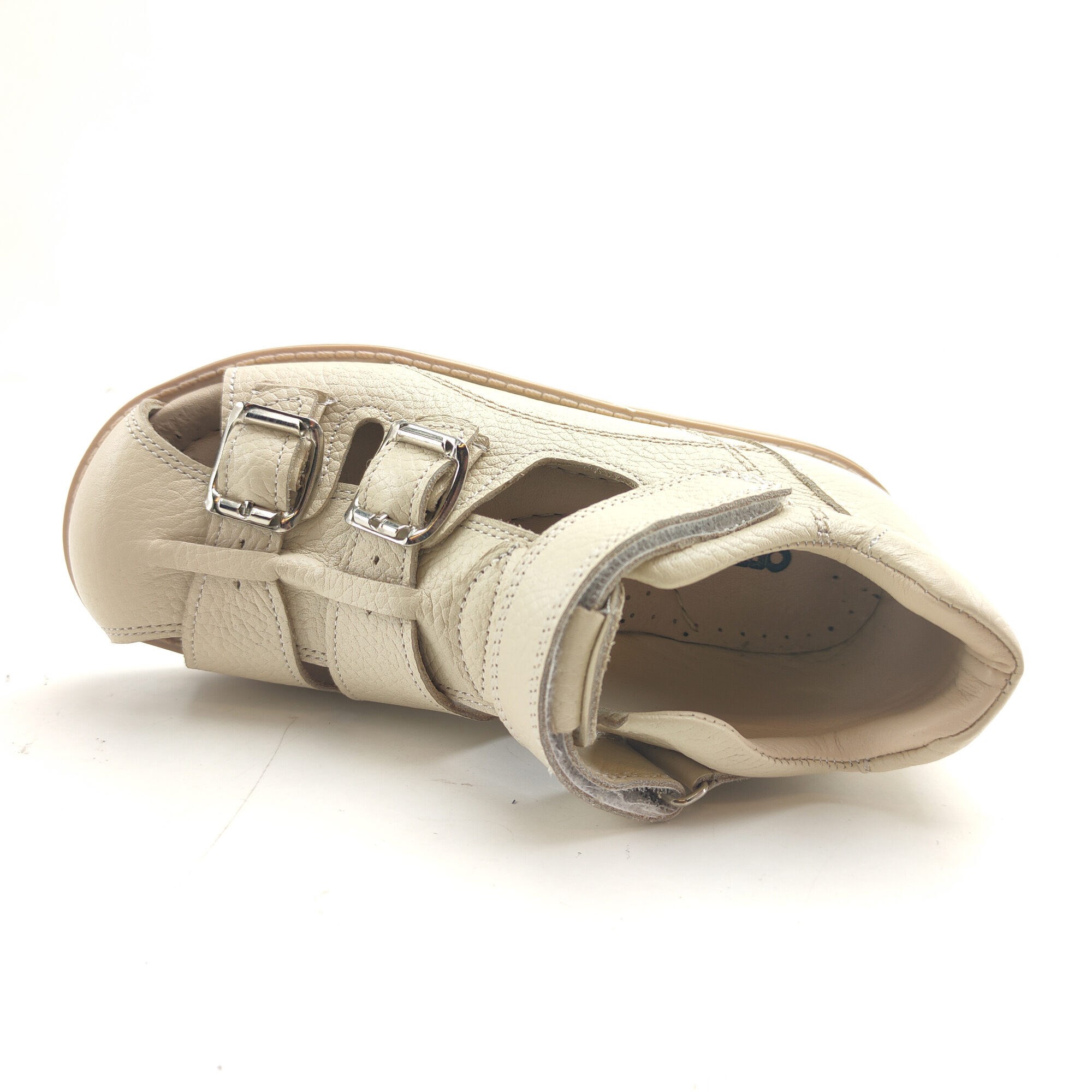 Ortoplus Deri Ortopedik Çocuk Sandalet F C646-1 BEJ - OrtoPlus