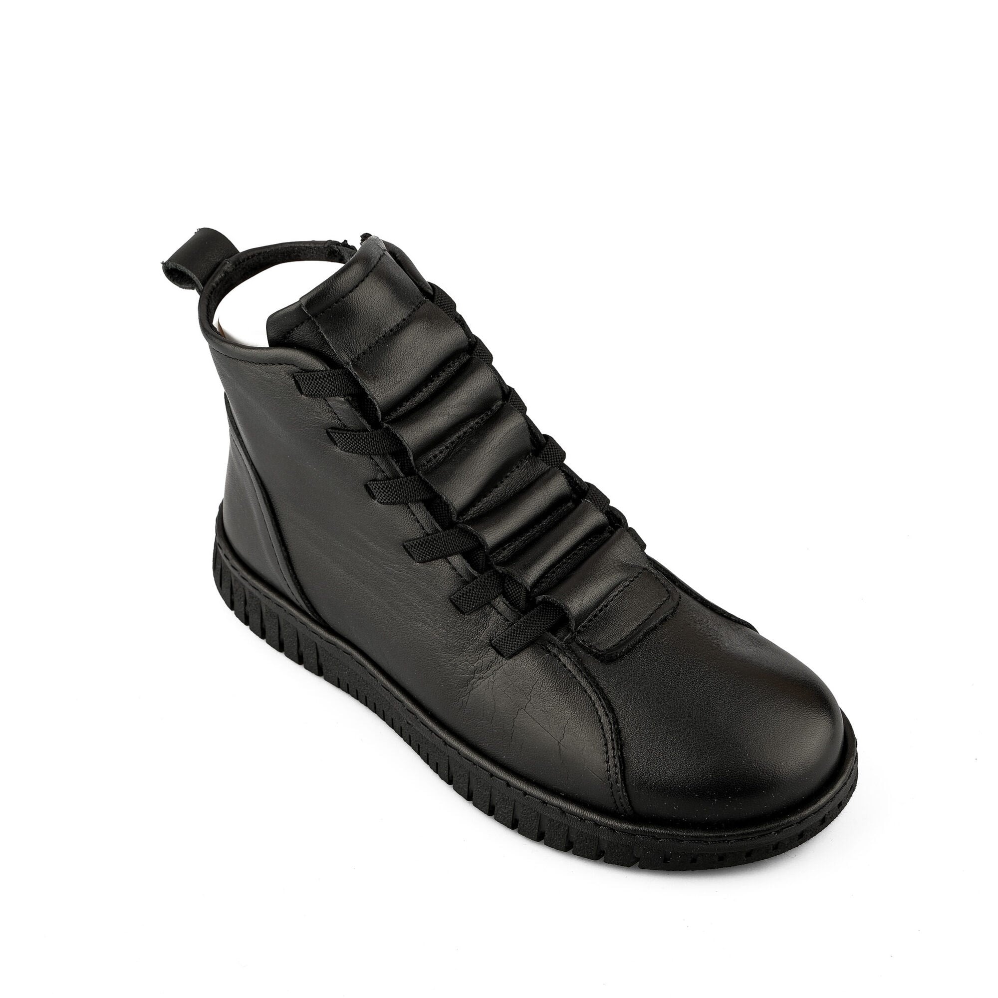 Ortoplus Deri Ortopedik Kadın Bot ND23662 SİYAH - OrtoPlus