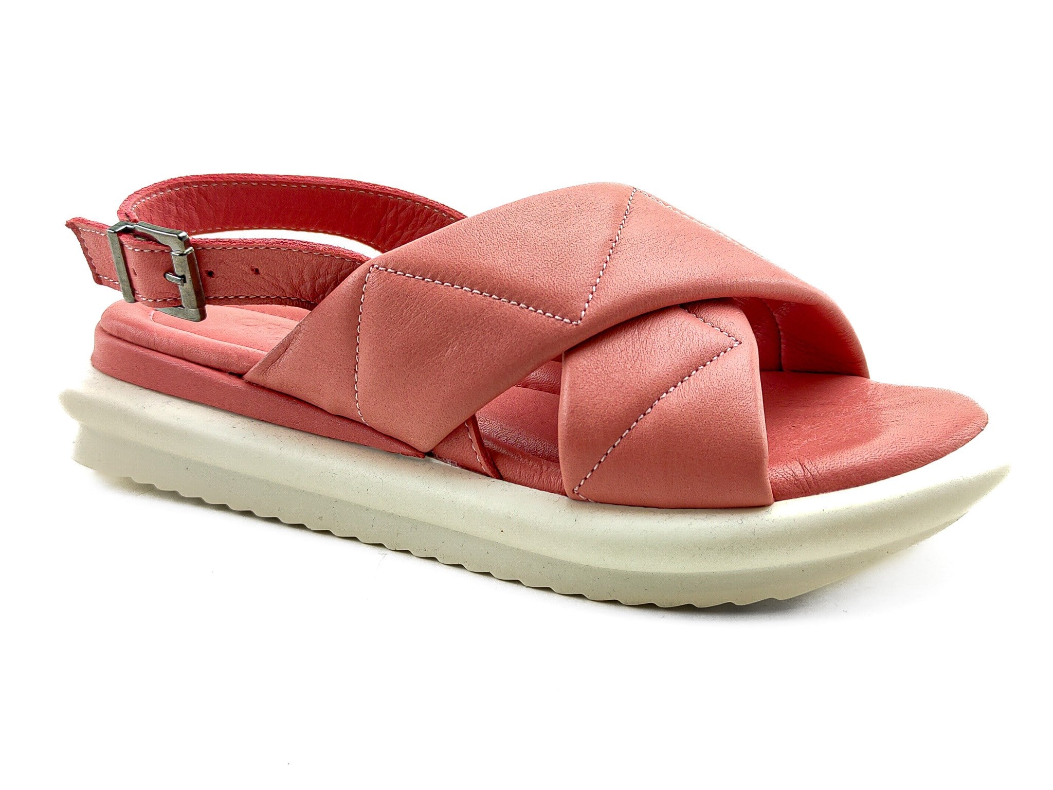 Ortoplus Deri Ortopedik Kadın Sandalet S3010 PEMBE - OrtoPlus