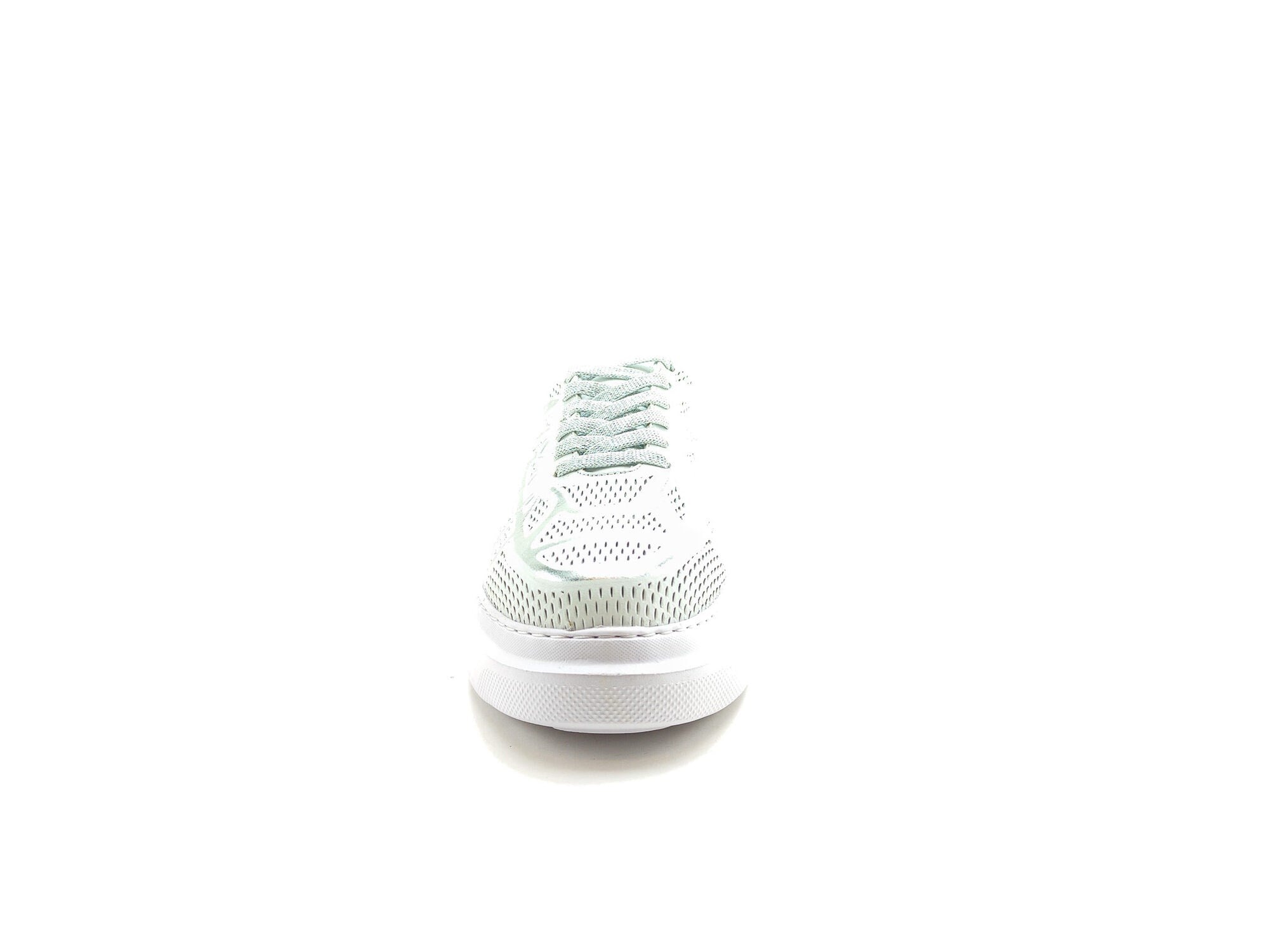 Ortoplus Deri Ortopedik Kadın Sneaker Ayakkabı ET3057 BEYAZ - GÜMÜŞ - OrtoPlus