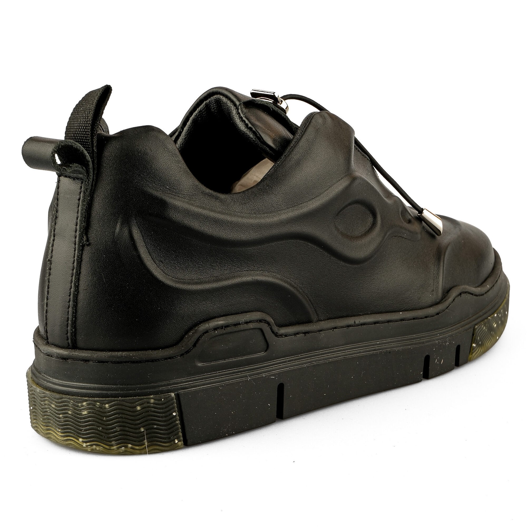 Ortoplus Deri Ortopedik Kadın Sneaker Ayakkabı ET3210 SİYAH - OrtoPlus