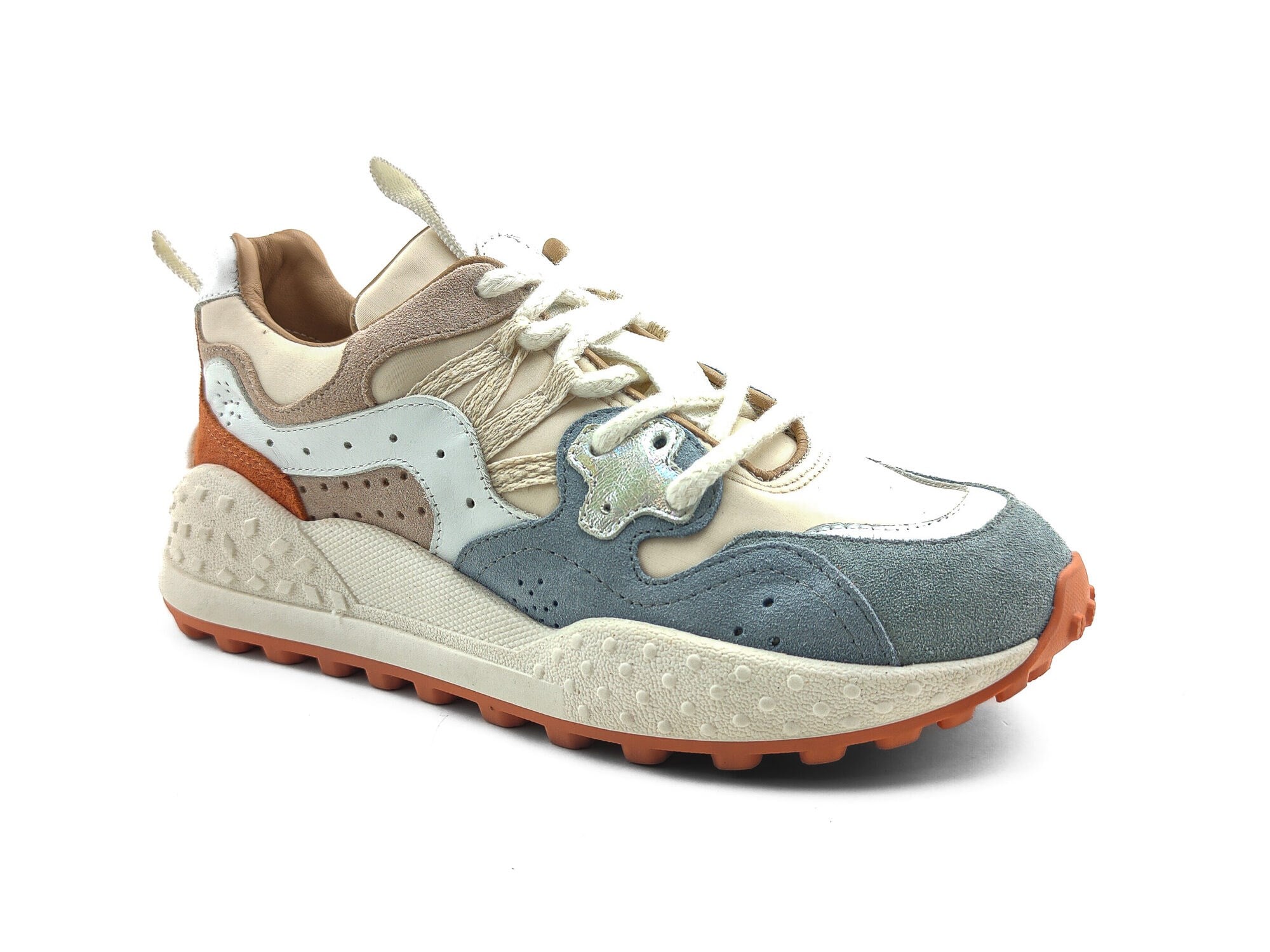 Ortoplus Deri Ortopedik Kadın Sneaker Ayakkabı ET3033 BUZ MAVİ - OrtoPlus