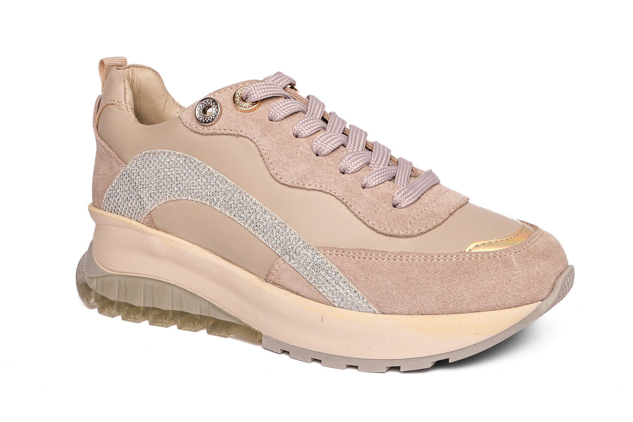 Ortoplus Deri Ortopedik Kadın Sneaker Ayakkabı ET3212 GRİ - OrtoPlus