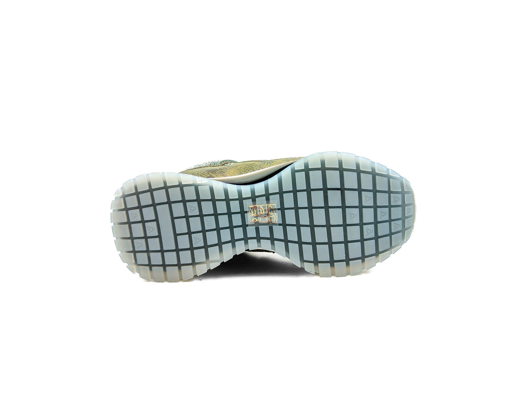 Ortoplus Deri Ortopedik Kadın Sneaker Ayakkabı Taşlı ET3242 HAKİ - OrtoPlus
