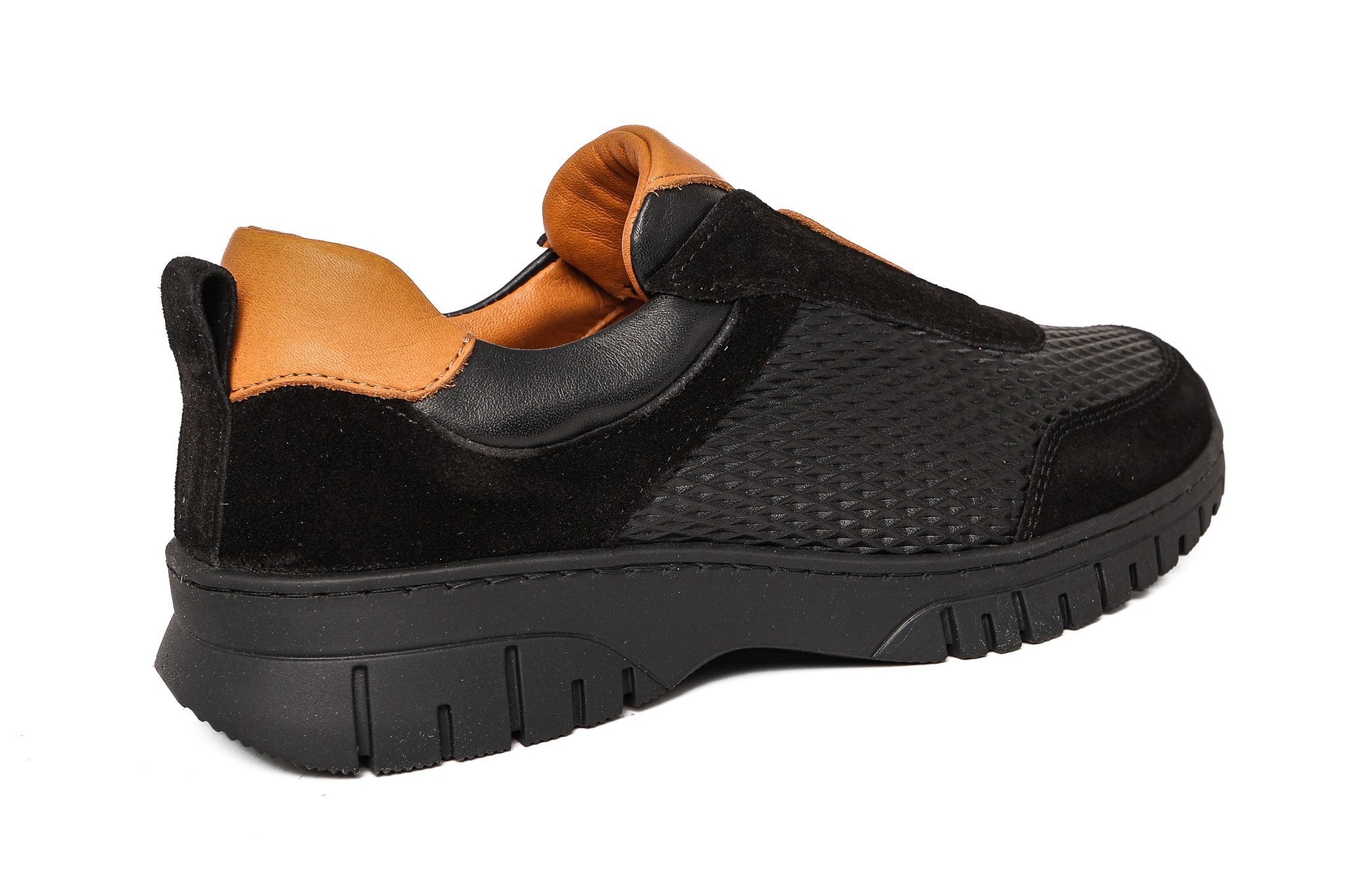 Ortoplus Deri Ortopedik Kadın Sneaker Ayakkabı ND26066 SİYAH - OrtoPlus