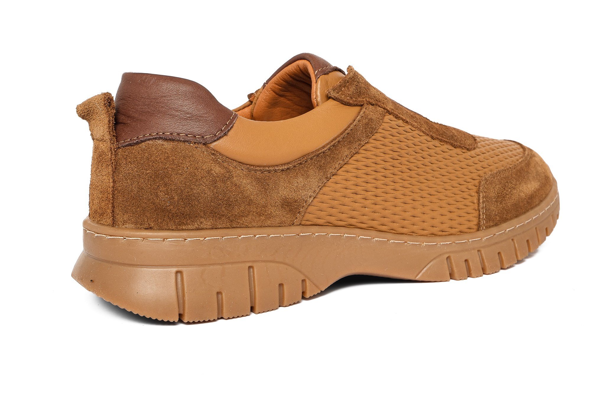 Ortoplus Deri Ortopedik Kadın Sneaker Ayakkabı ND26066 TABA - OrtoPlus