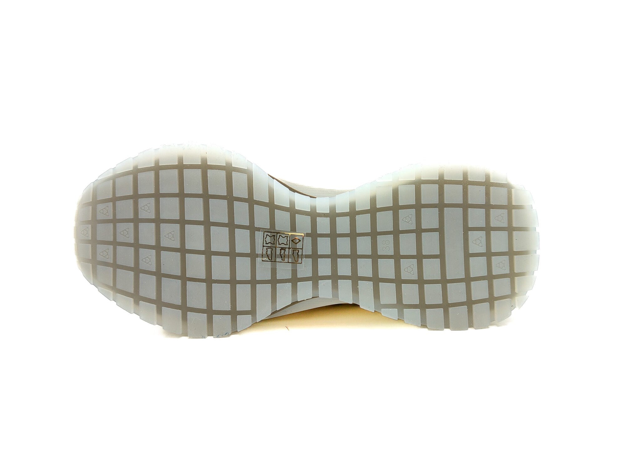 Ortoplus Deri Ortopedik Kadın Sneaker Ayakkabı Kabartmalı ET3098 EKRU - OrtoPlus