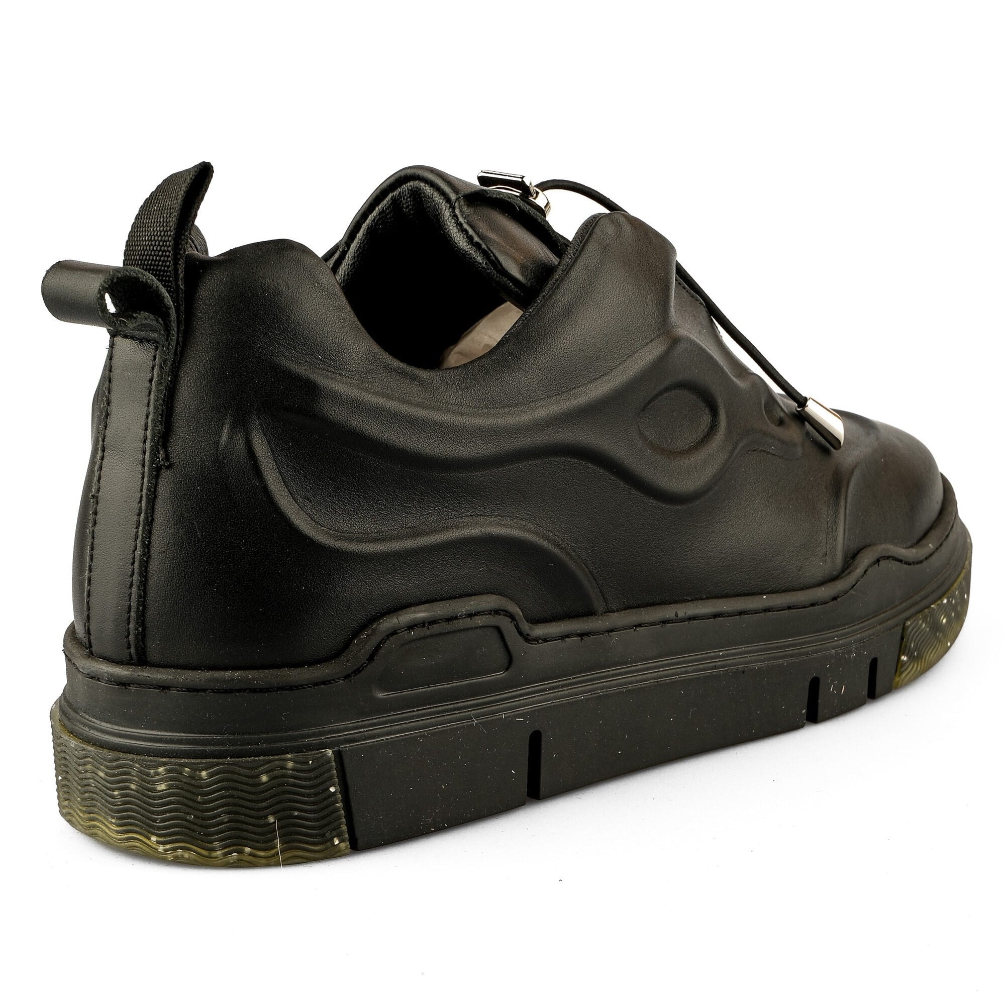 Ortoplus Deri Ortopedik Kadın Sneaker Ayakkabı ET3210 SİYAH - OrtoPlus