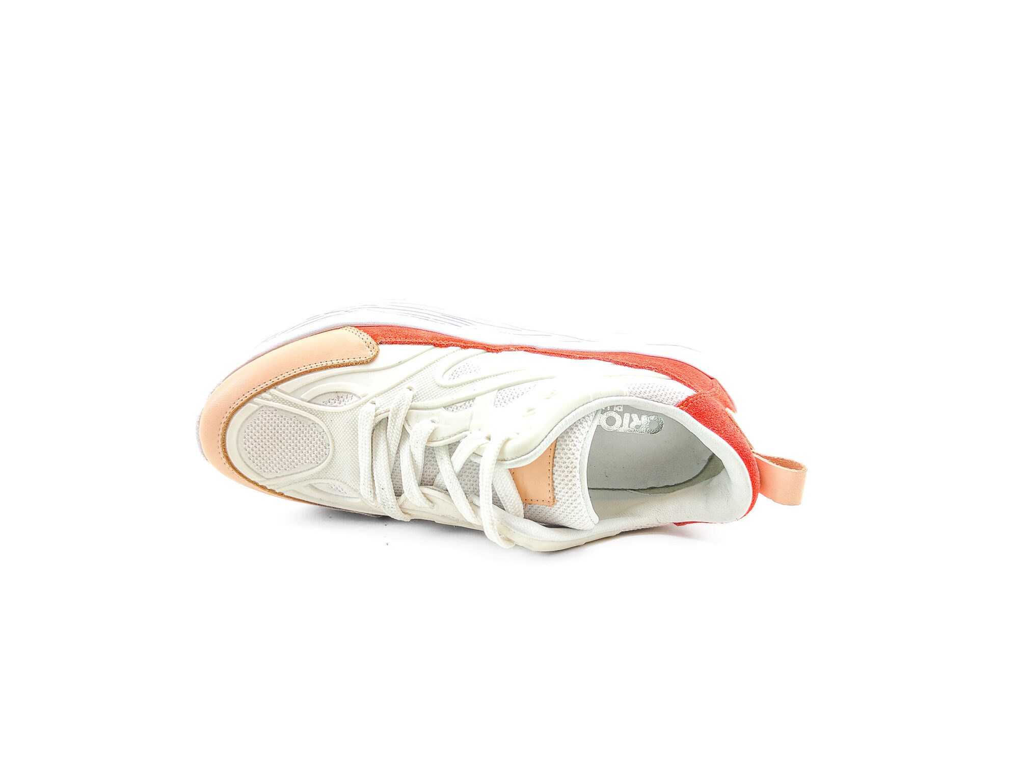 Ortoplus Deri Ortopedik Kadın Sneaker Ayakkabı ET3014 SOMON - OrtoPlus