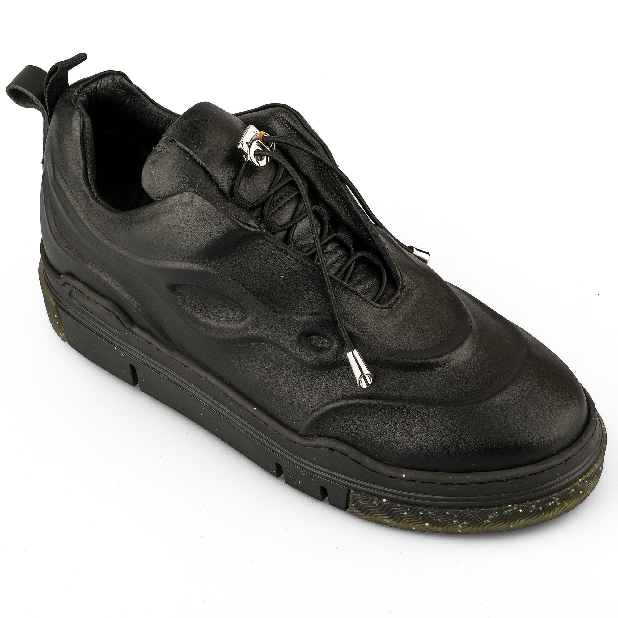 Ortoplus Deri Ortopedik Kadın Sneaker Ayakkabı ET3210 SİYAH - OrtoPlus