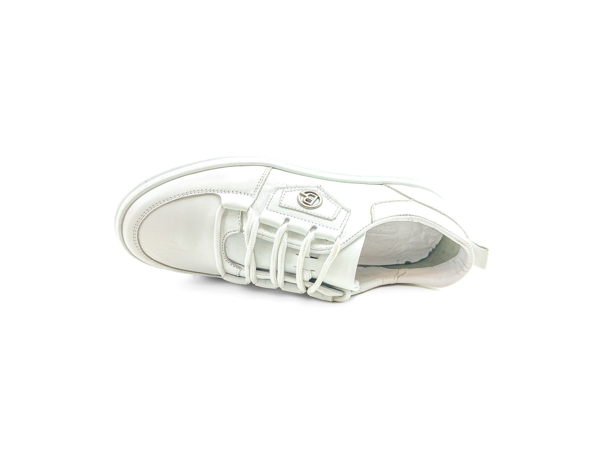Ortoplus Deri Ortopedik Sneaker Kadın Ayakkabı S8030 BEYAZ - OrtoPlus