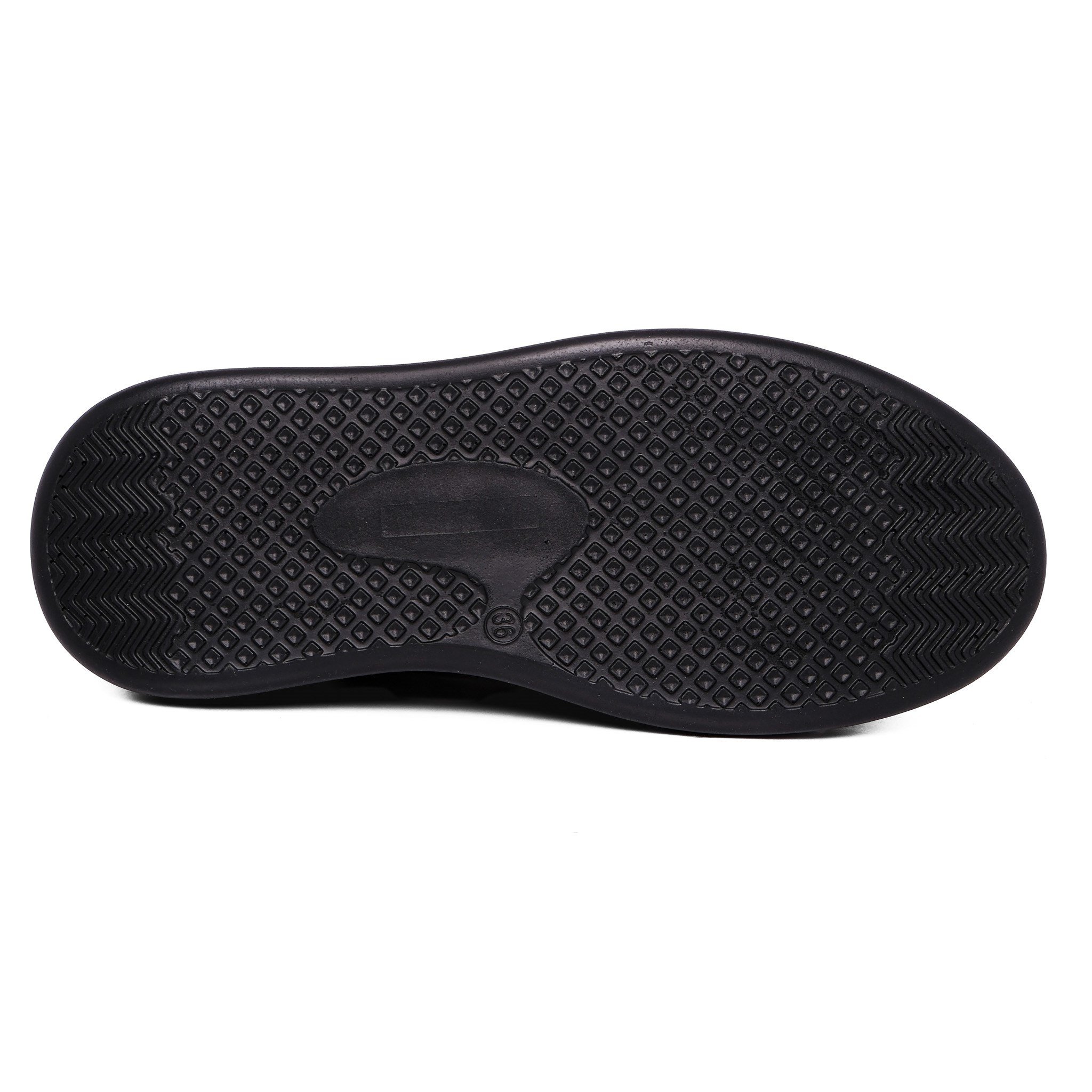 Ortoplus Deri Ortopedik Sneaker Kadın Ayakkabı EL217 SİYAH LEOPAR - OrtoPlus