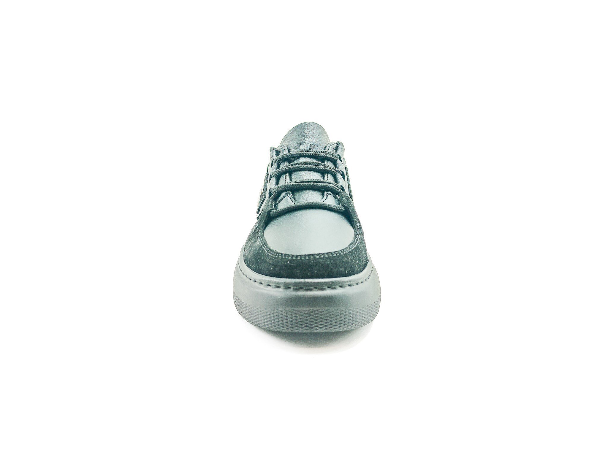 Ortoplus Deri Ortopedik Sneaker Kadın Ayakkabı S8030 SİYAH - OrtoPlus