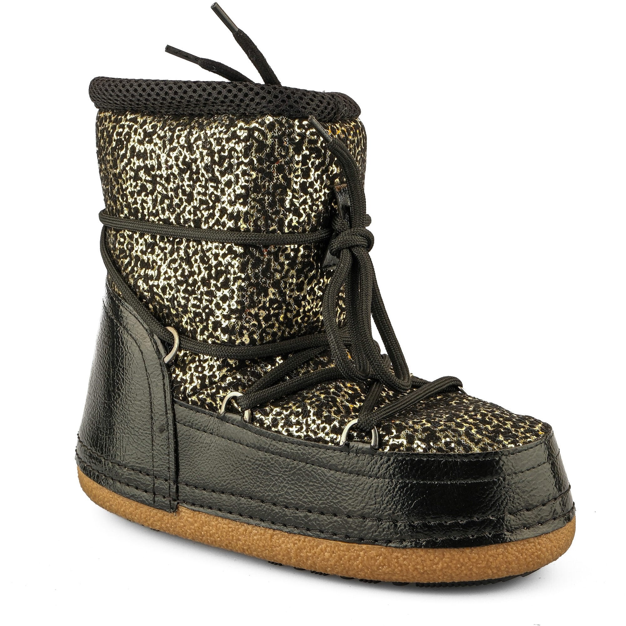 Ortoplus Kadın Kar Botu ET905 SİYAH LEOPAR - OrtoPlus